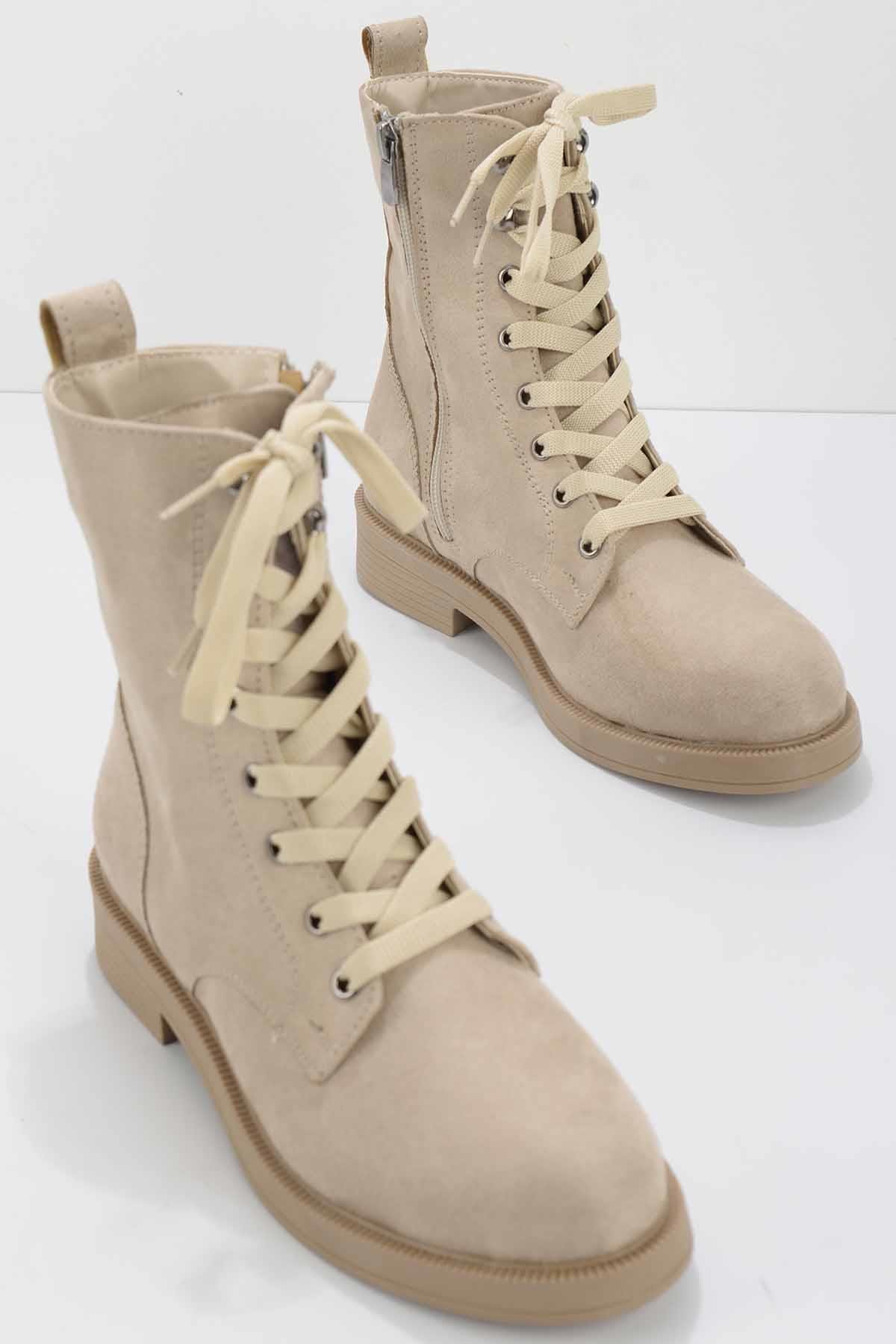 Bej Süet  Kadın Bot & Bootie K02913234102