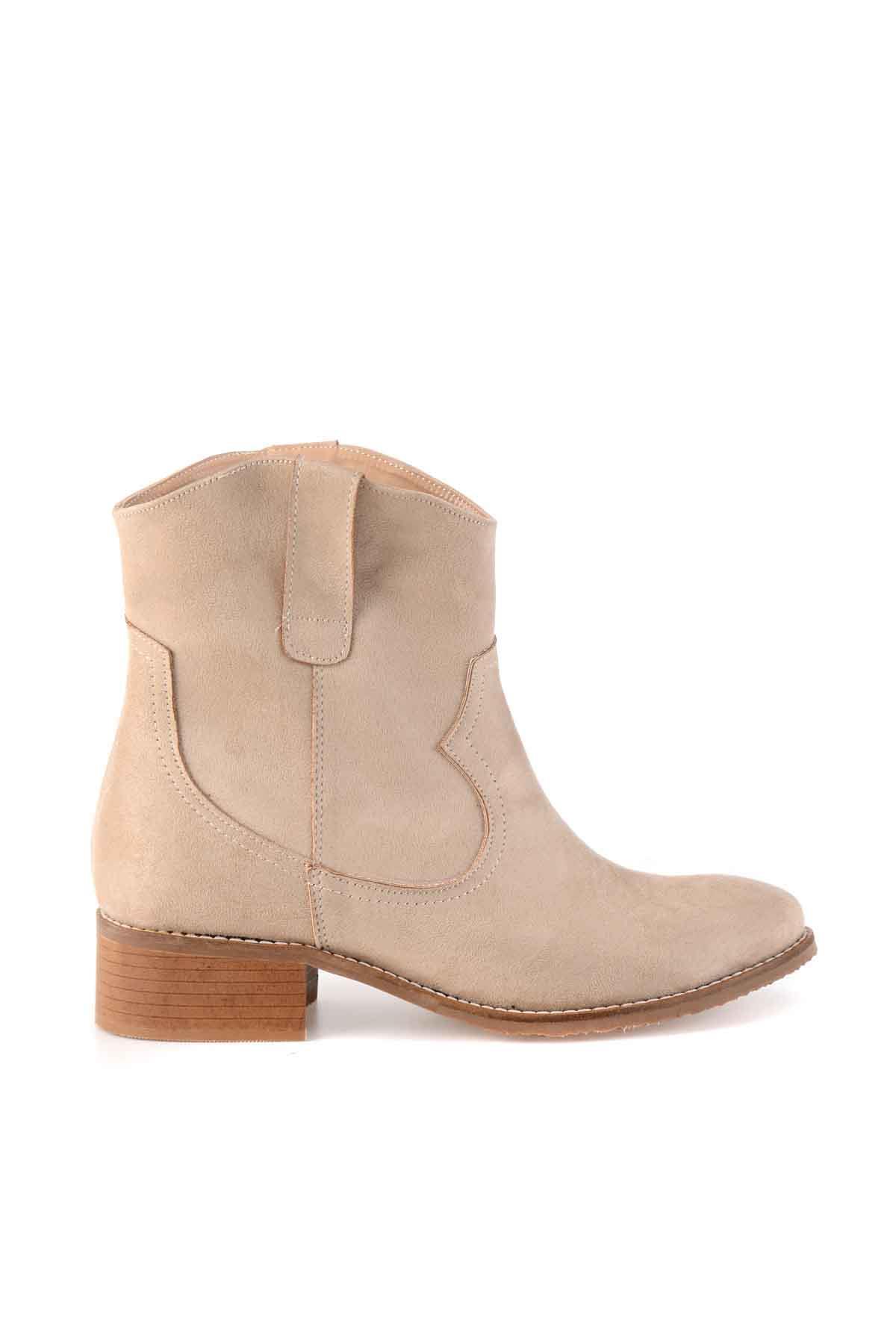 Bej Süet  Kadın Bot & Bootie K0674579565