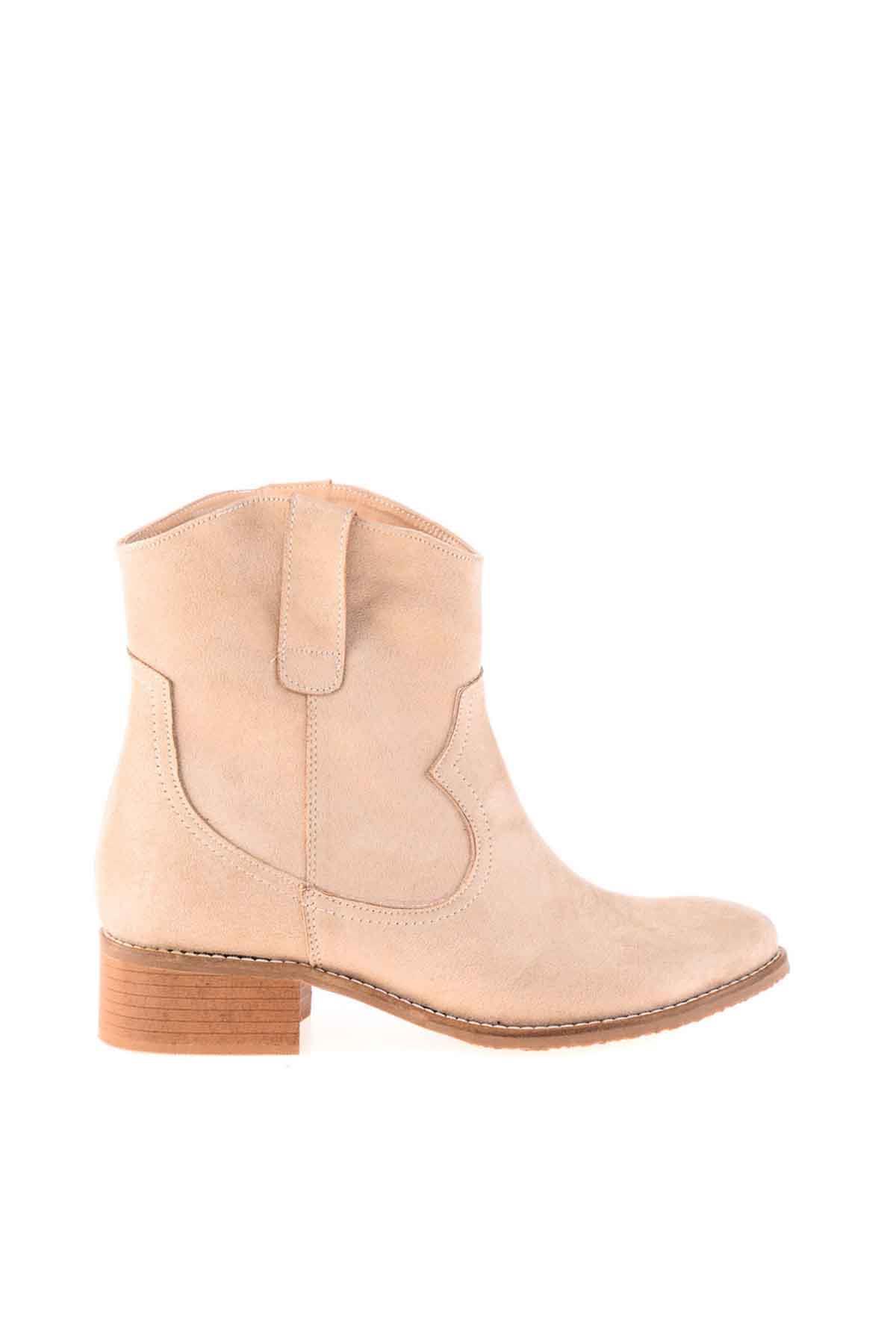 Bej Süet  Kadın Bot & Bootie K0674579565