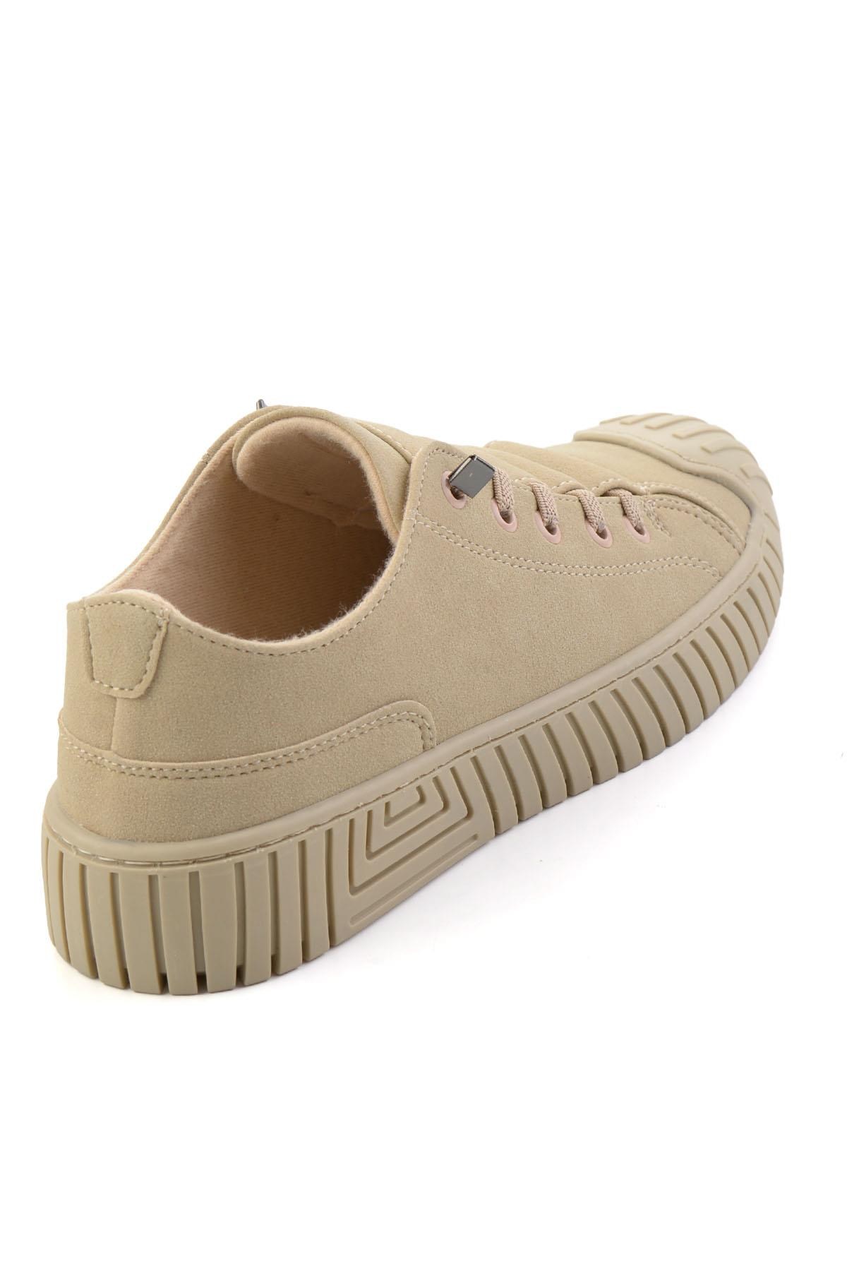Bej Süet  Kadın Sneaker K01175127472