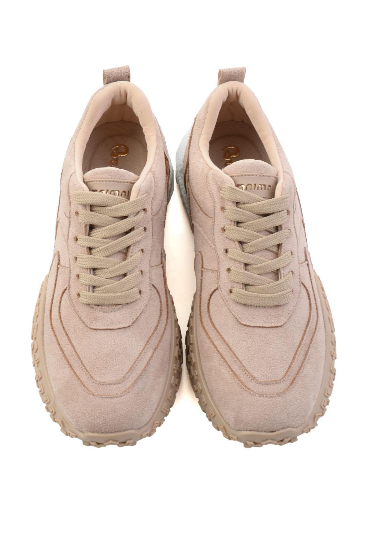 Bej Süet  Kadın Sneaker K01313004172