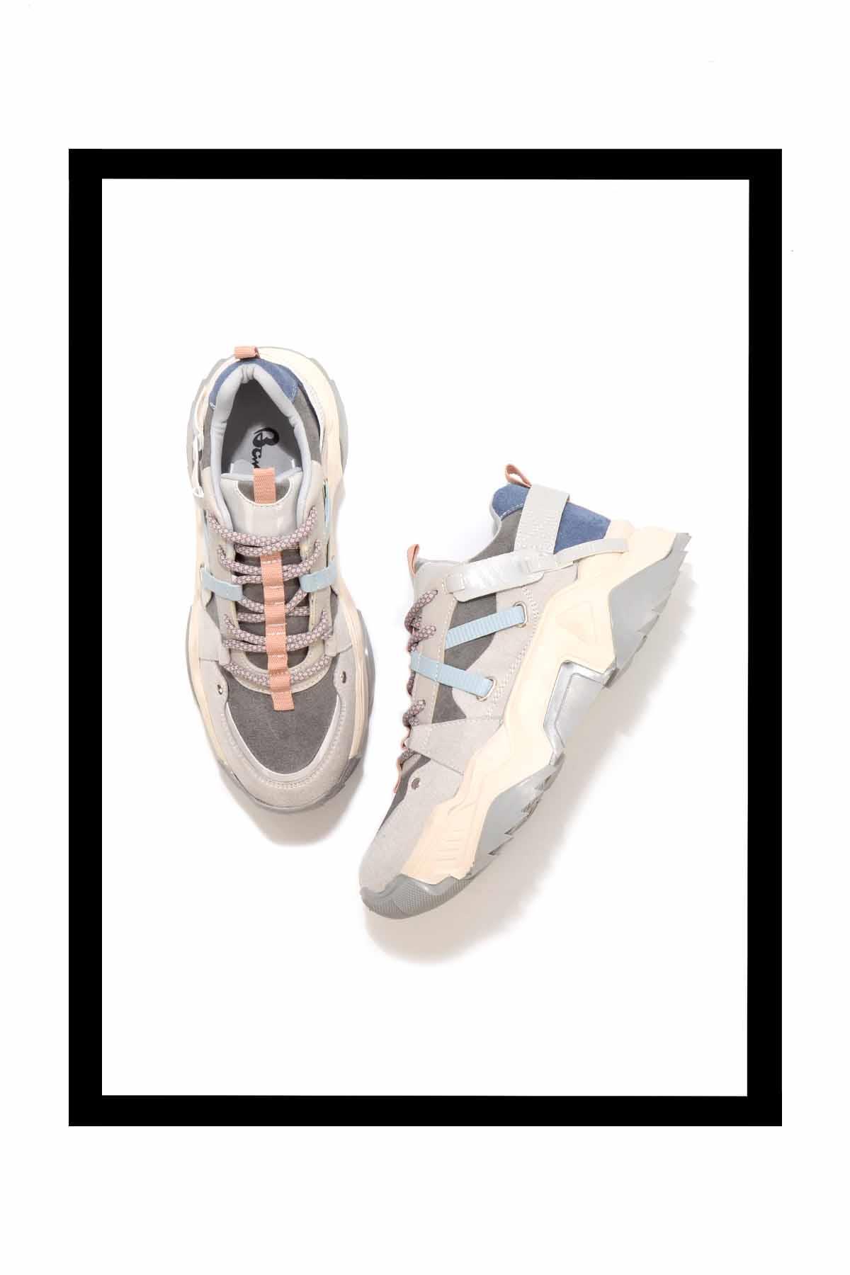 Bej Süet  Kadın Sneaker K01406280102