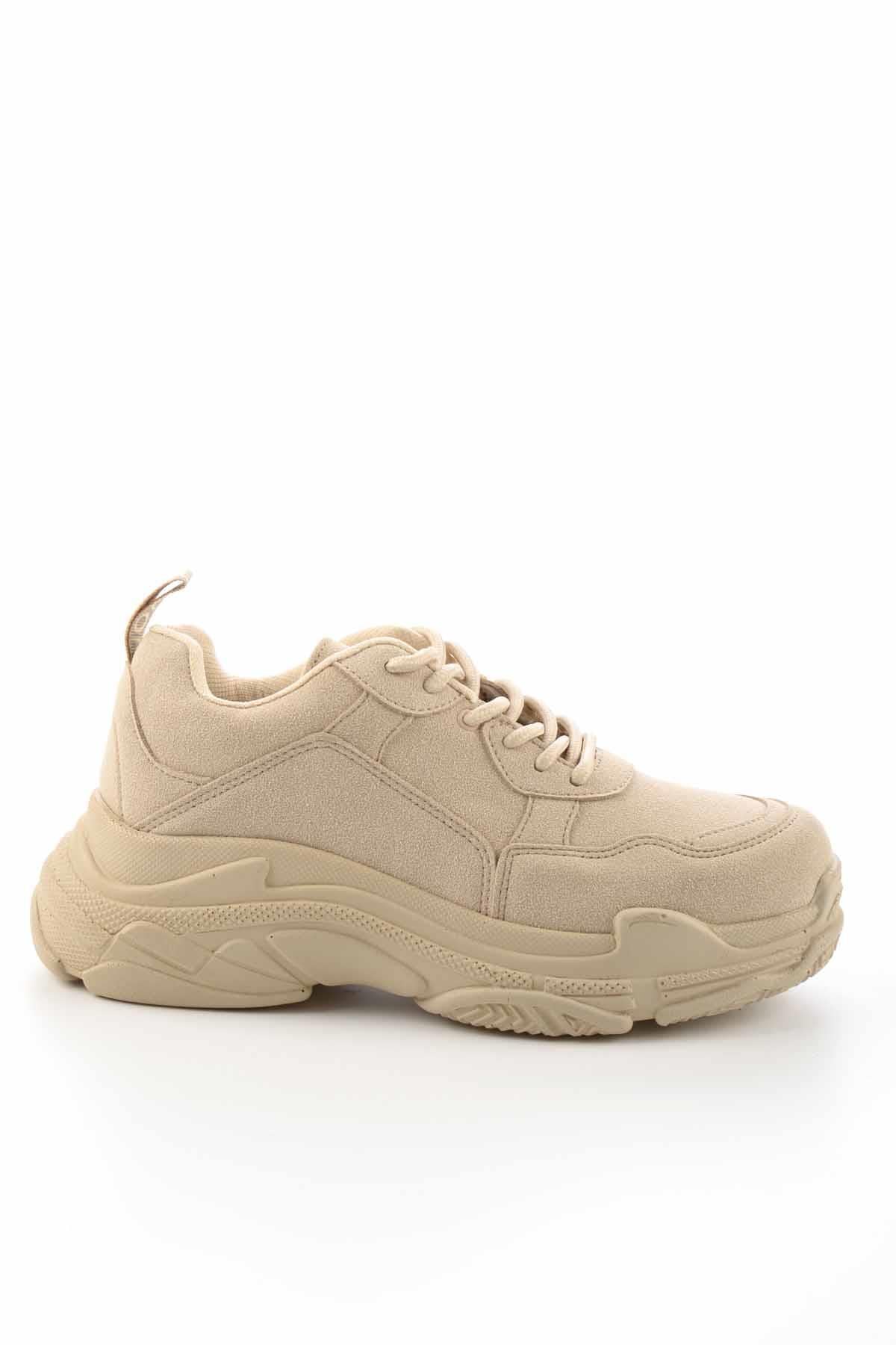 Bej Süet  Kadın Sneaker K01591007202