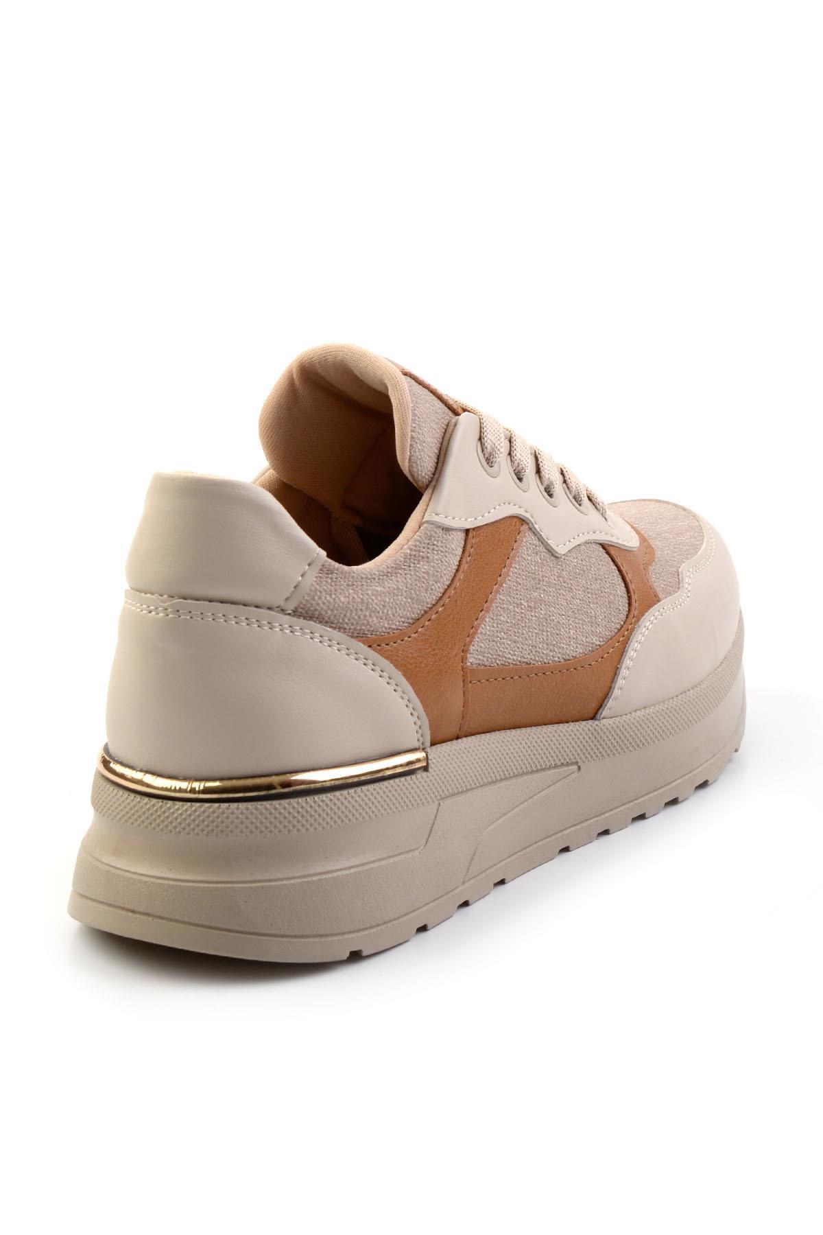 Bambi̇ Taba Bambi̇ Taba Bej Kadın Sneaker K01179001137