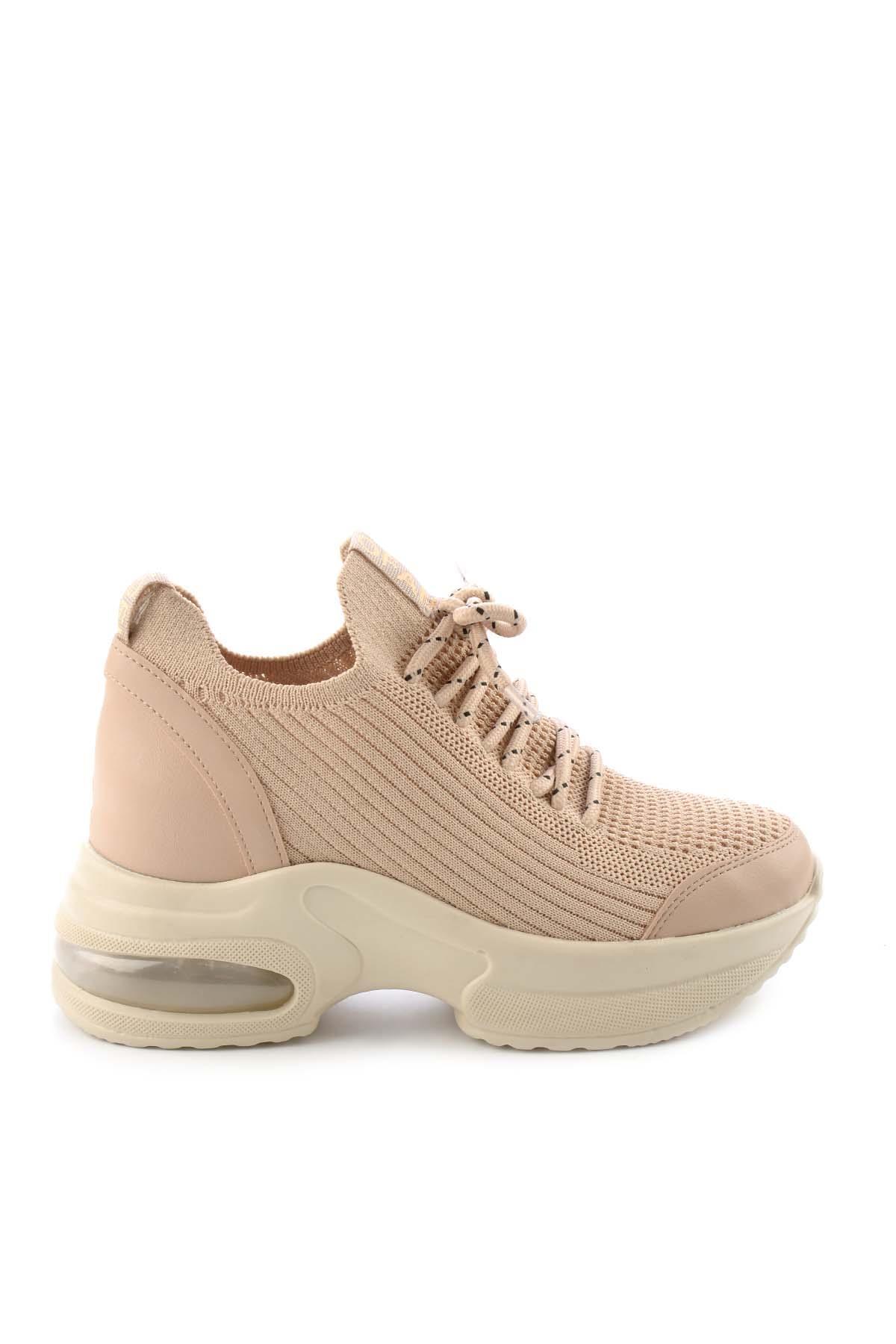 Bej Triko  Kadın Sneaker K01932430782