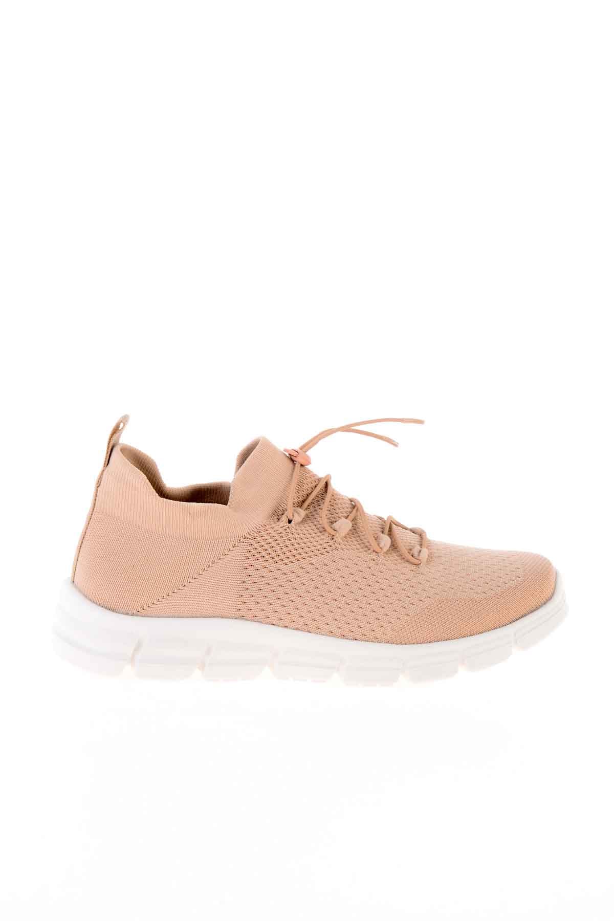 Bej/Koyu Bej Kadın Sneaker