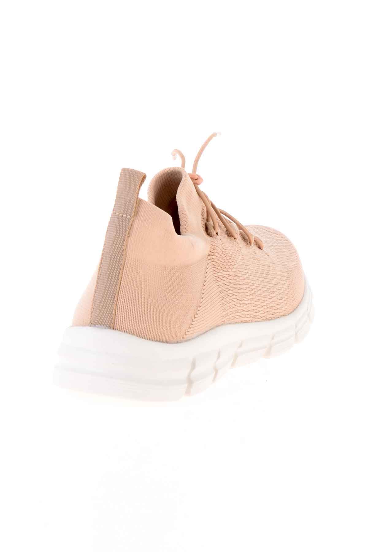 Bej/Koyu Bej Kadın Sneaker