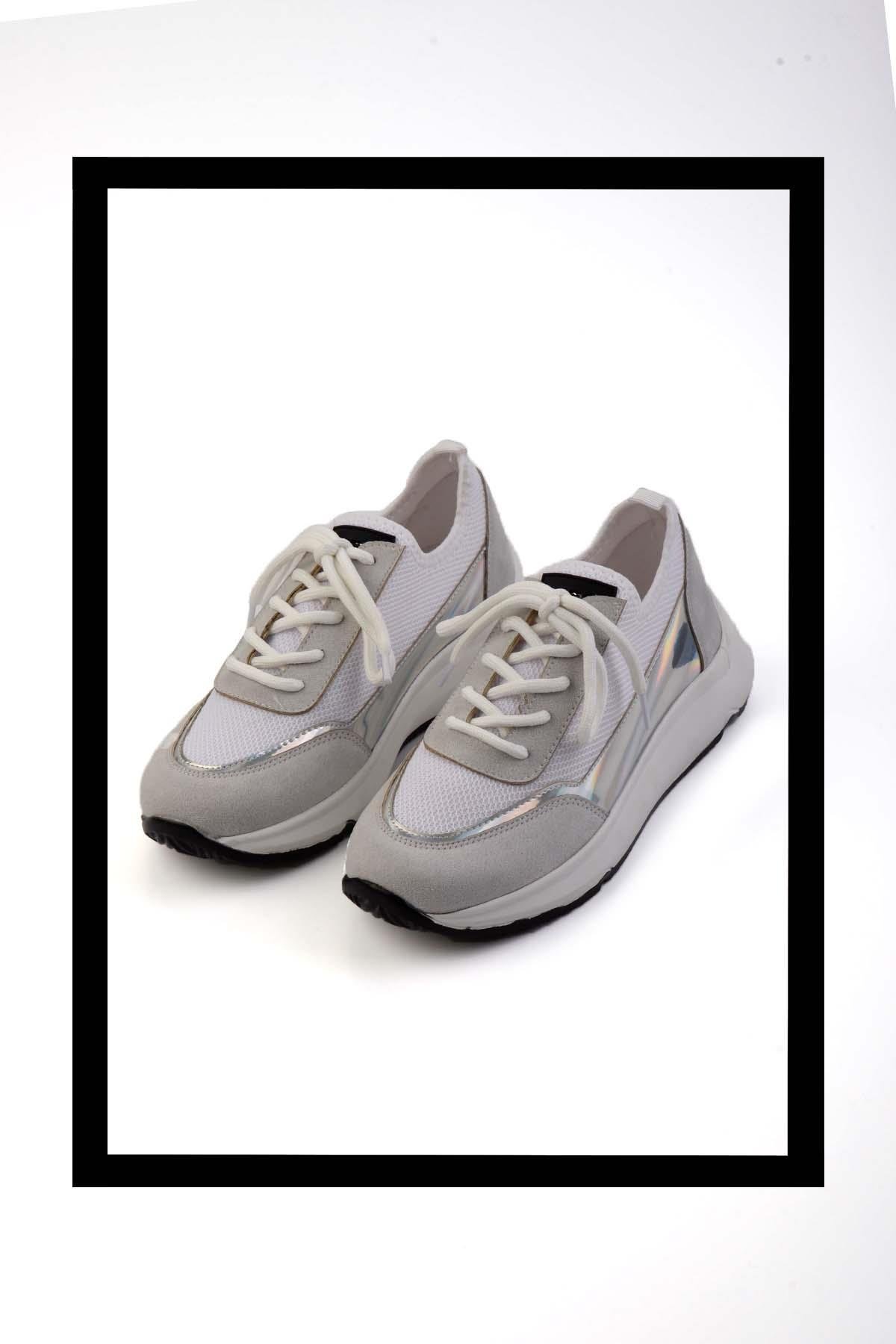 Beyaz Ayna  Kadın Sneaker K01228010339