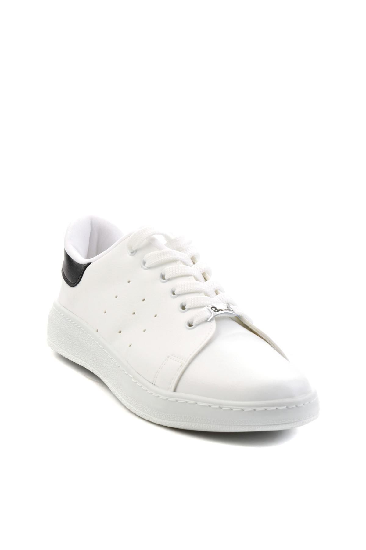 Beyaz Gümüş  Kadın Sneaker K01530175409