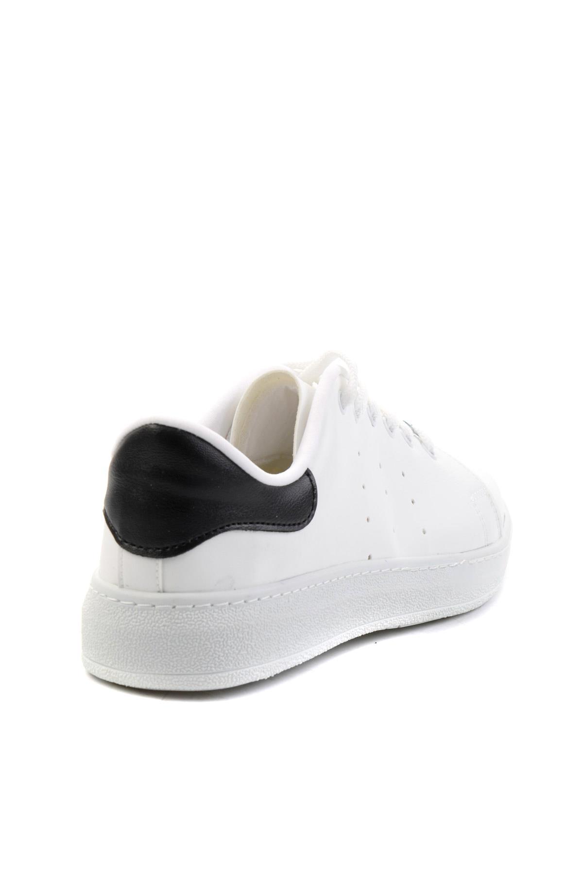 Beyaz Gümüş  Kadın Sneaker K01530175409