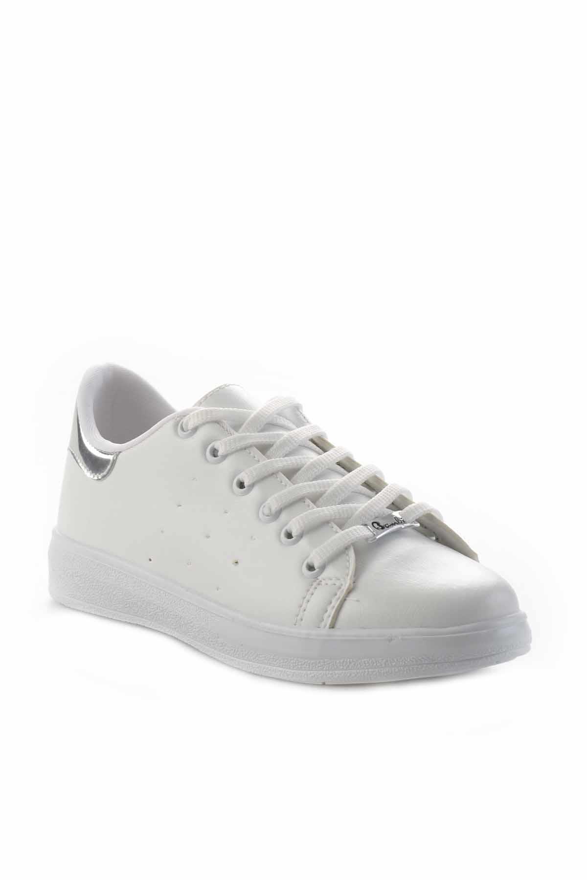 Beyaz Gümüş  Kadın Sneaker K01664175409