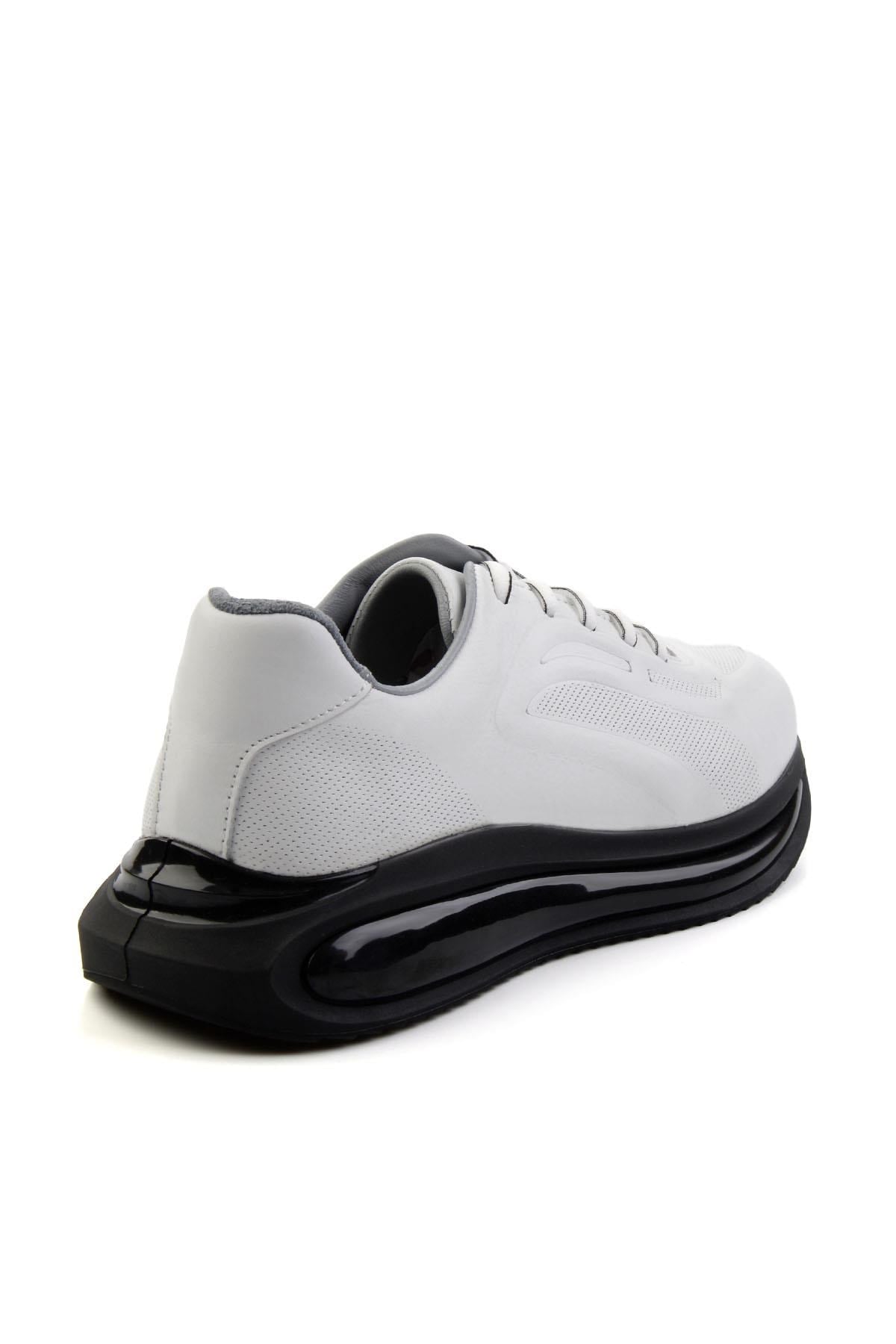 Beyaz Hakiki Deri Erkek Sneaker E01084212003