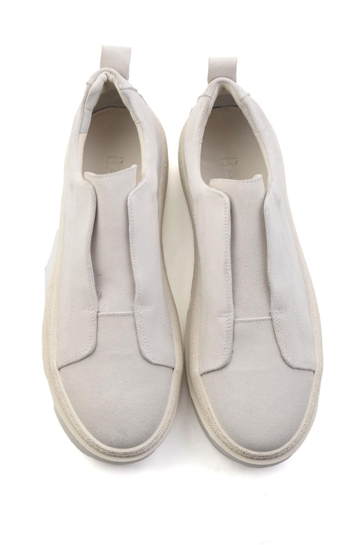 Beyaz Hakiki Deri Erkek Sneaker E01549000402