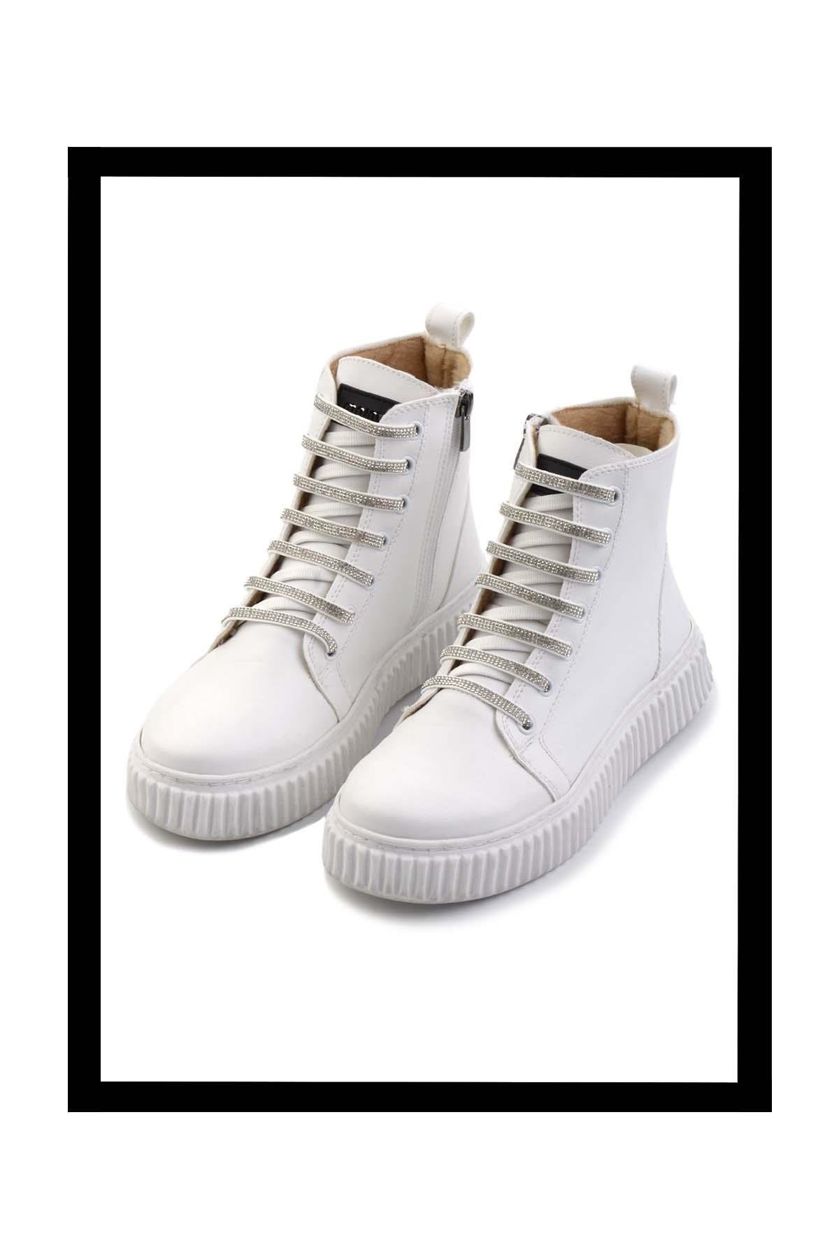 Beyaz  Kadın Bot & Bootie K02714131509