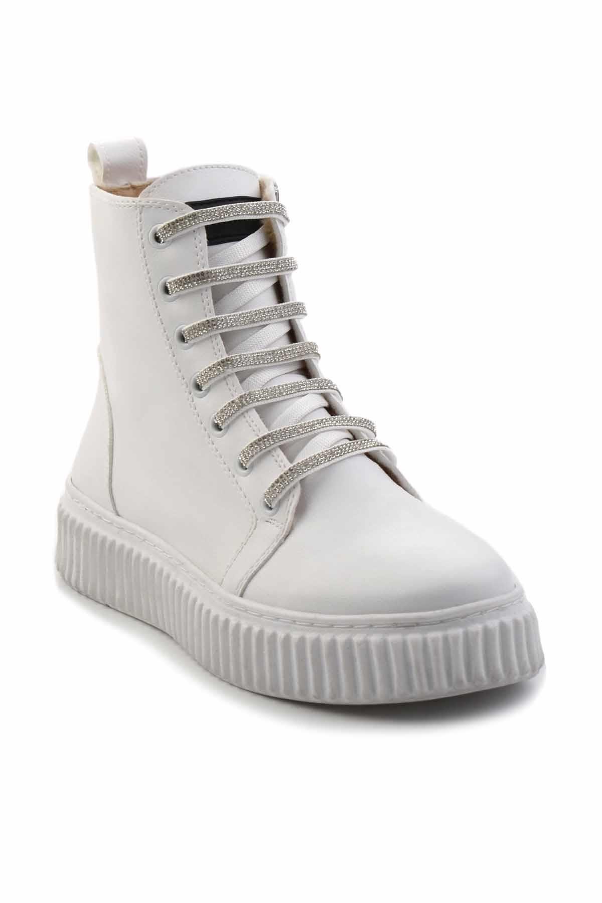 Beyaz  Kadın Bot & Bootie K02714131509