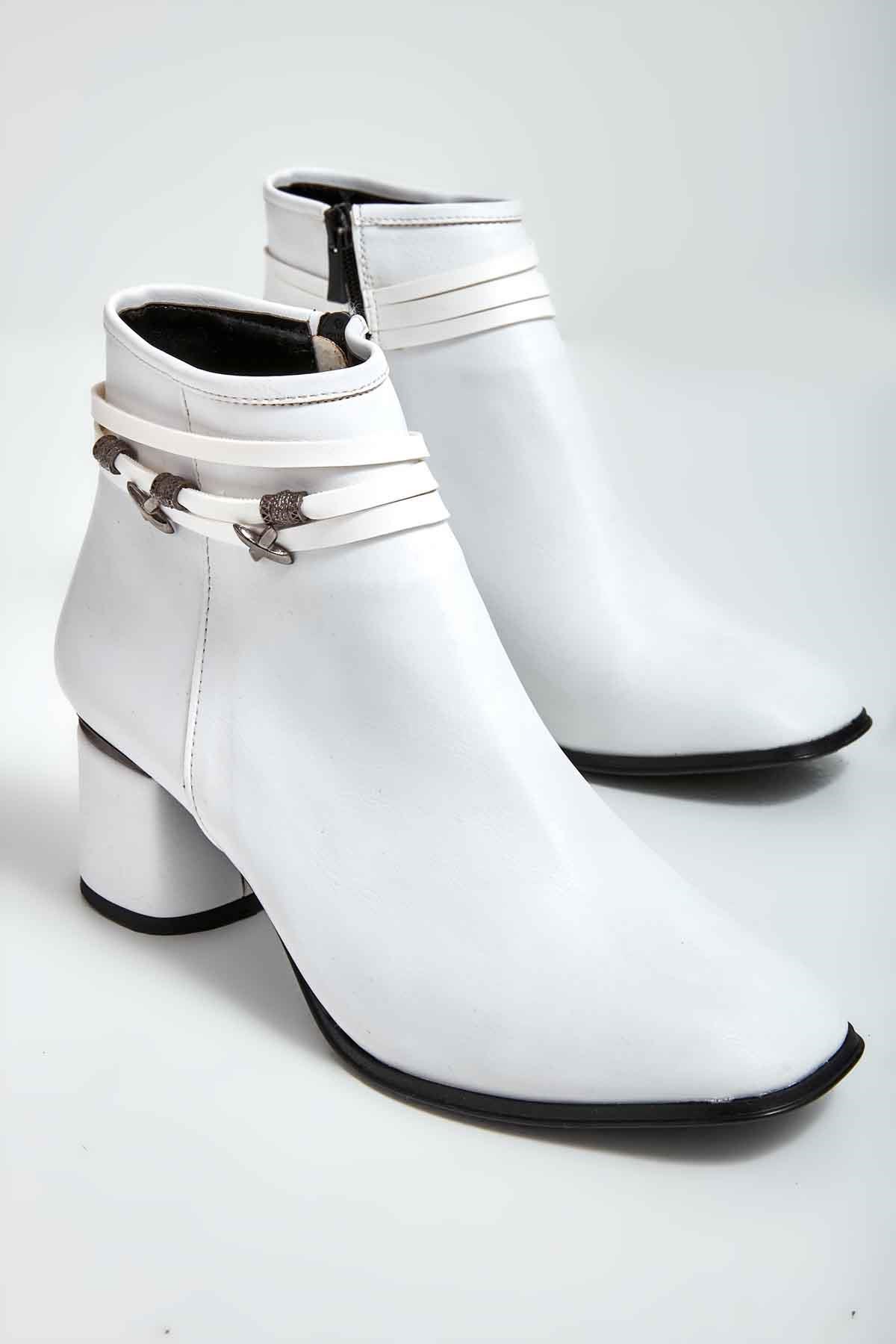 Beyaz  Kadın Bot & Bootie M0671025809