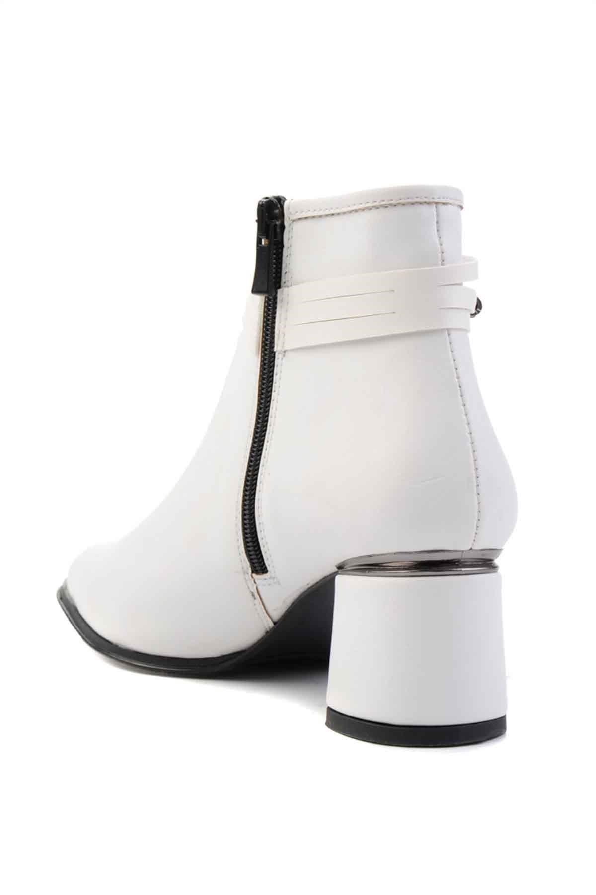 Beyaz  Kadın Bot & Bootie M0671025809