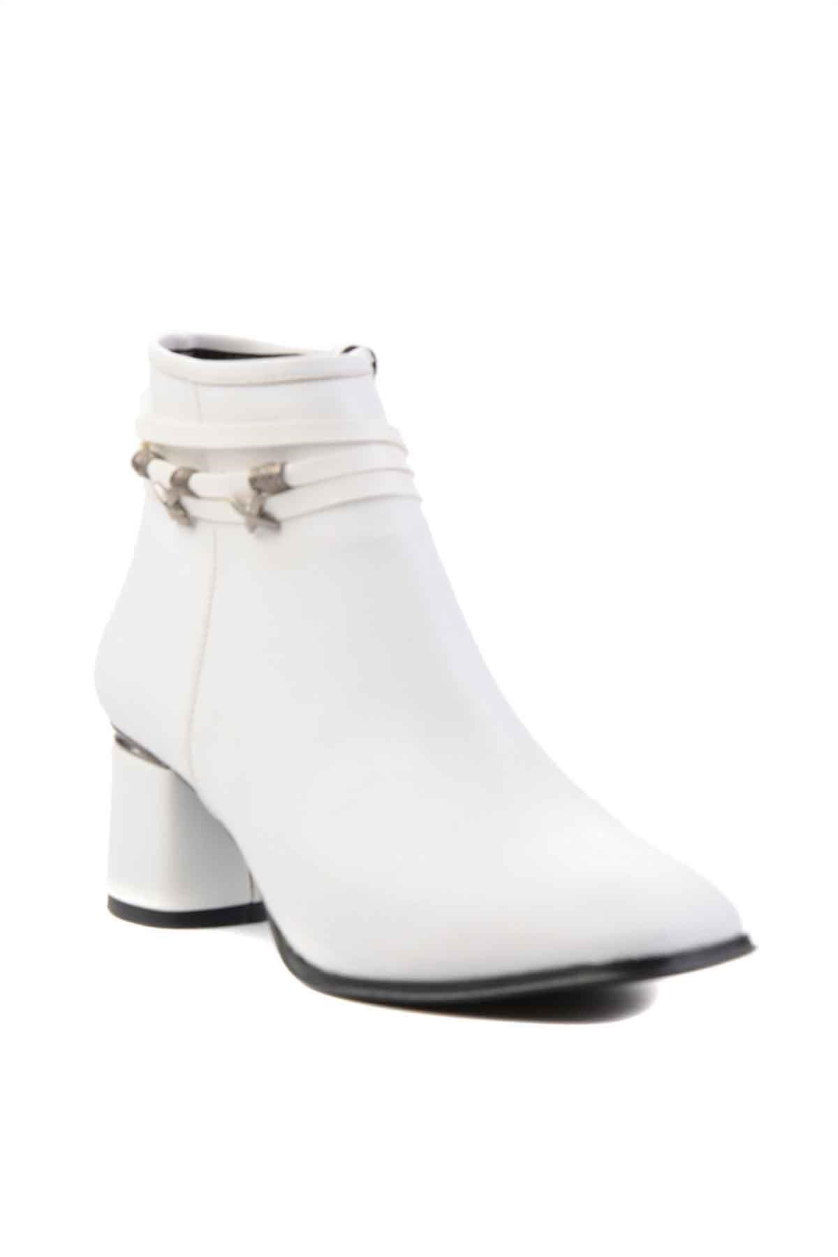 Beyaz  Kadın Bot & Bootie M0671025809
