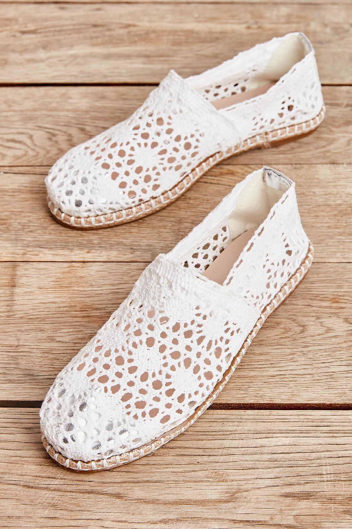 Beyaz  Kadın Espadril K01534100013