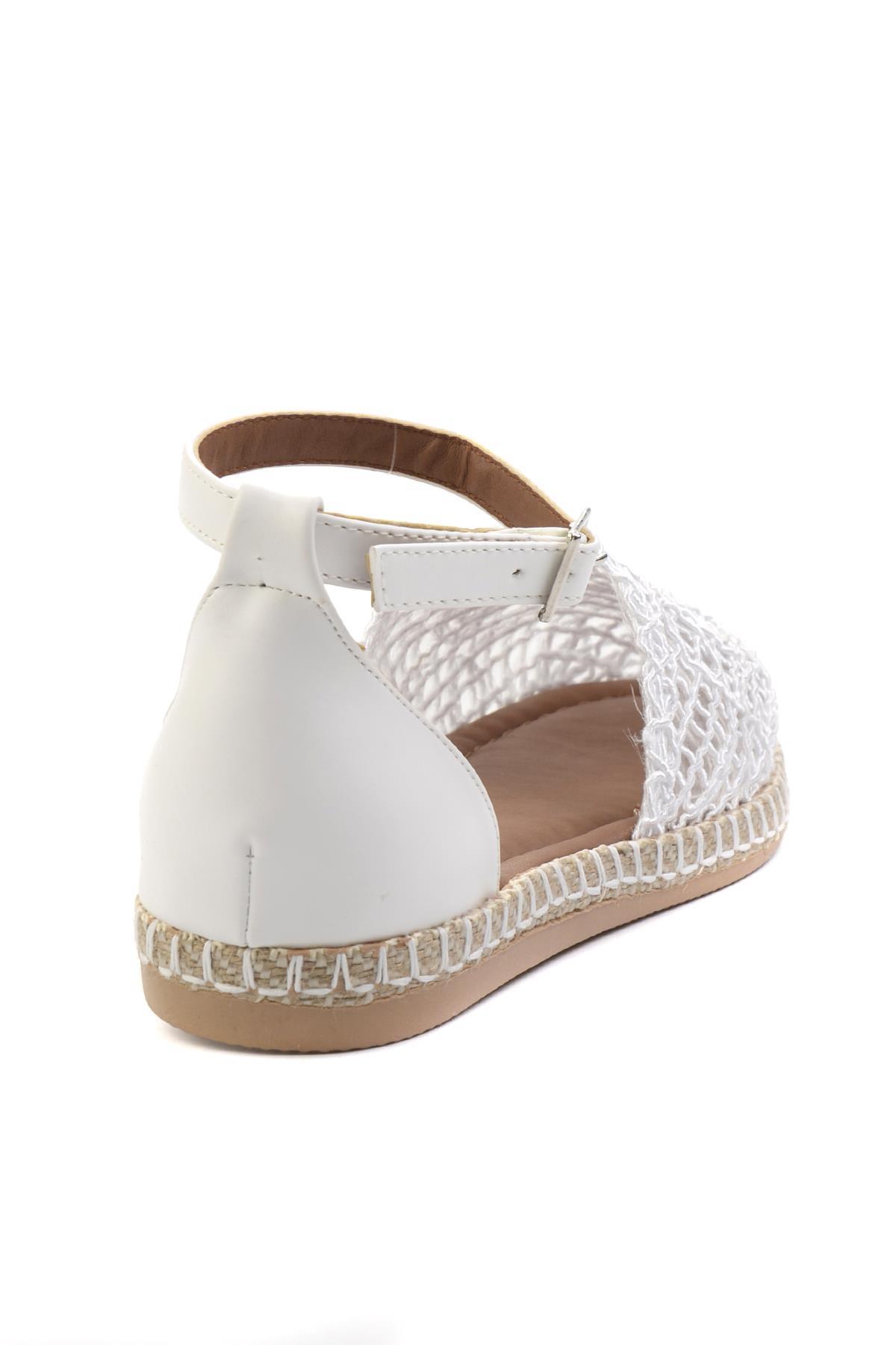 Beyaz  Kadın Espadril K01578081216
