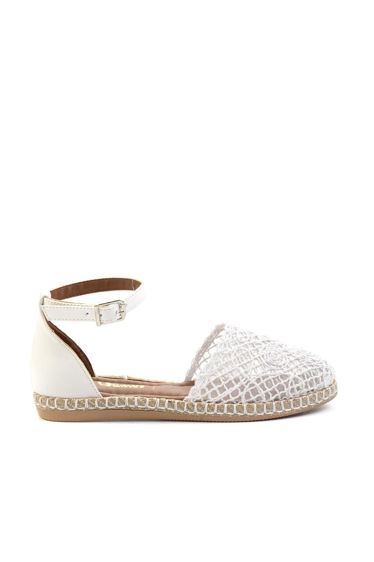 Beyaz  Kadın Espadril K01578081216