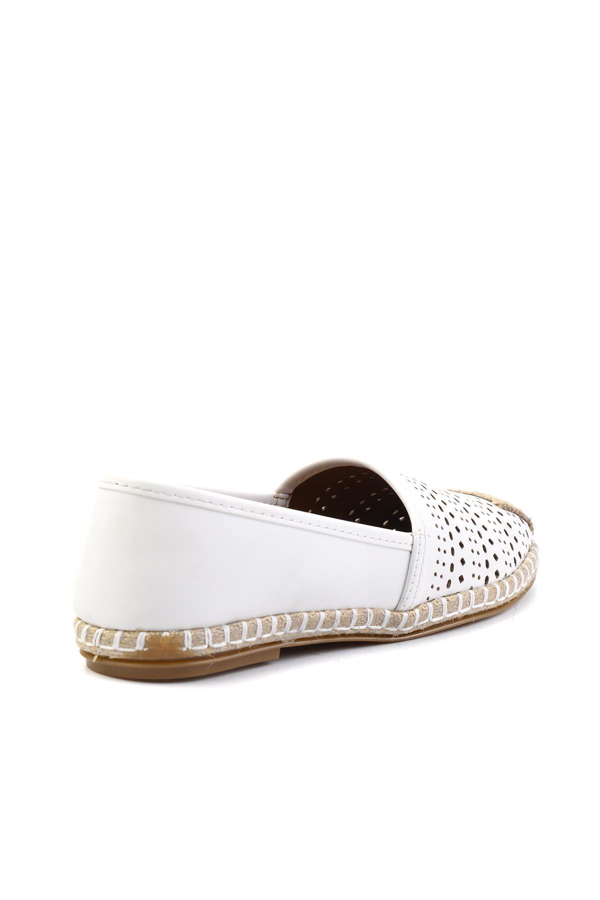 Beyaz  Kadın Espadril K01702141909