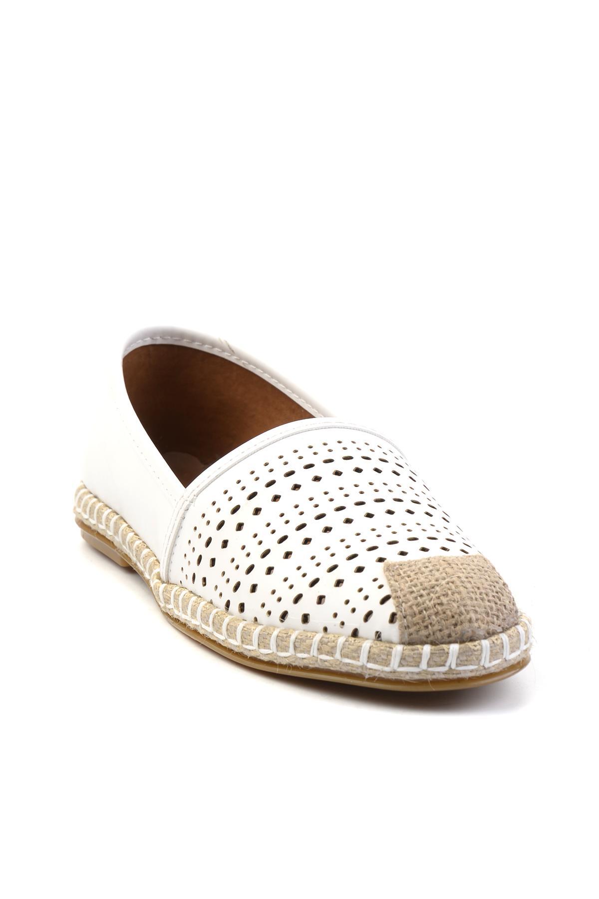 Beyaz  Kadın Espadril K01702141909