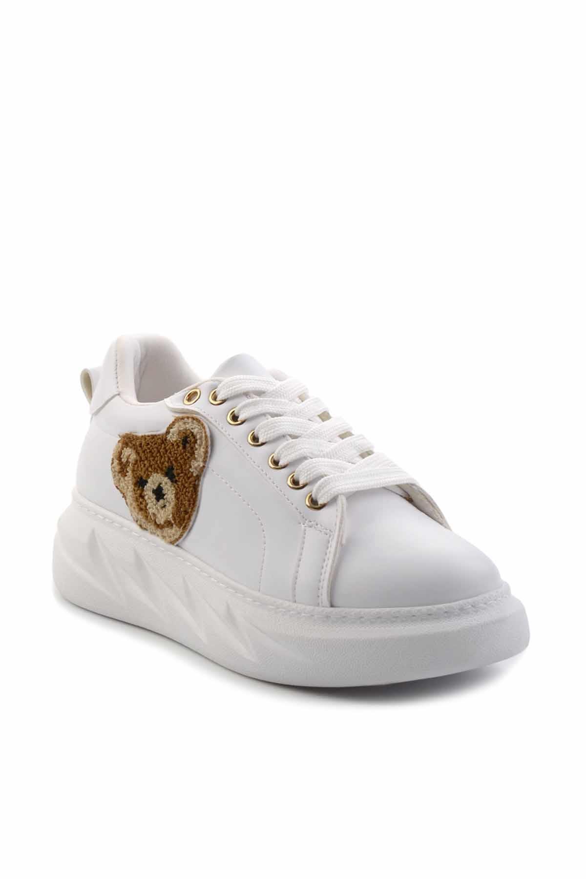 Beyaz  Kadın Sneaker K01015010209