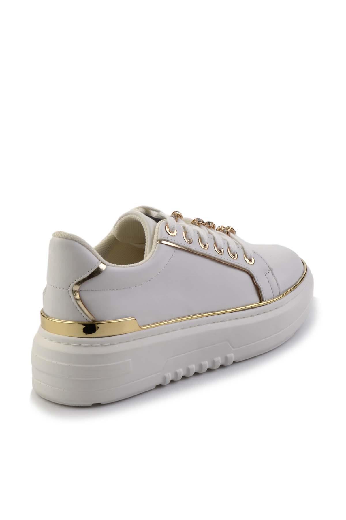 Beyaz  Kadın Sneaker K01345095509