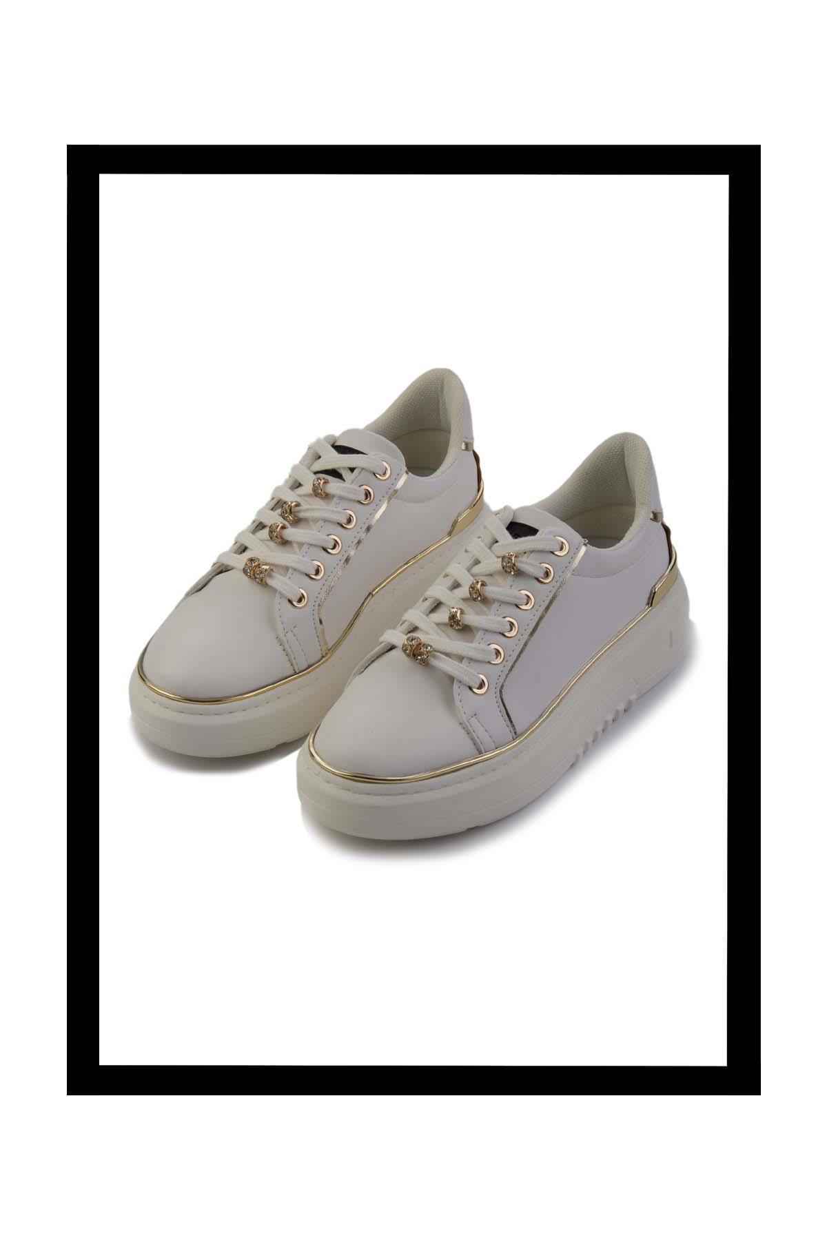 Beyaz  Kadın Sneaker K01345095509
