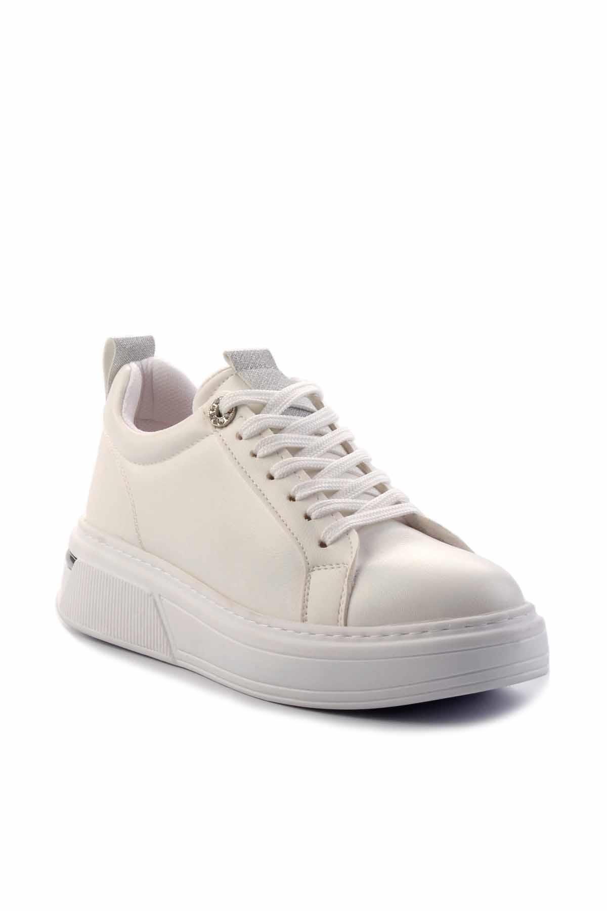Beyaz  Kadın Sneaker K01377023309