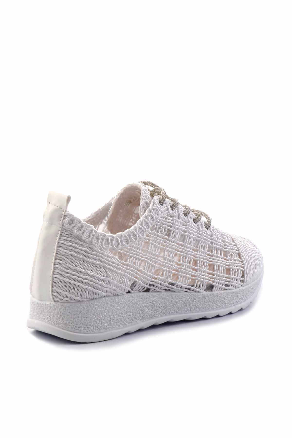 Beyaz  Kadın Sneaker K01461055516