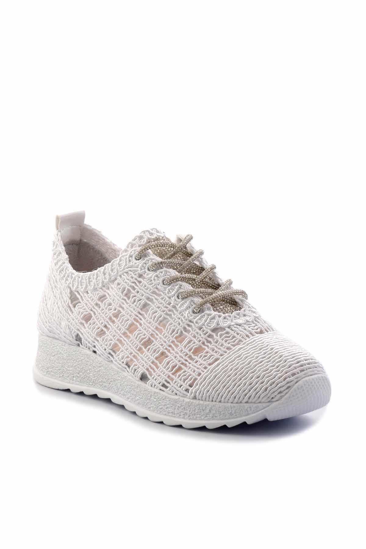 Beyaz  Kadın Sneaker K01461055516