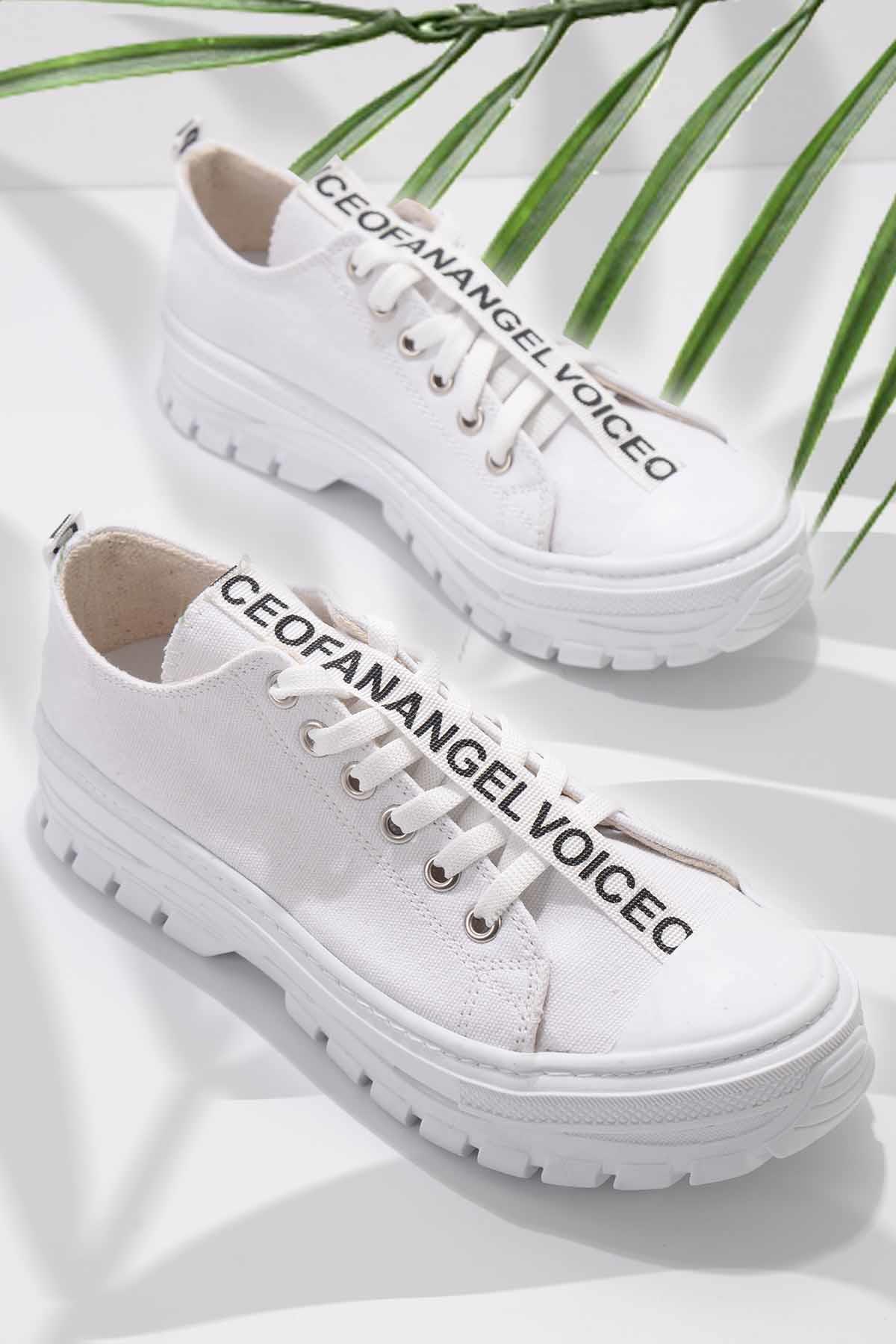 Beyaz  Kadın Sneaker K01530110618