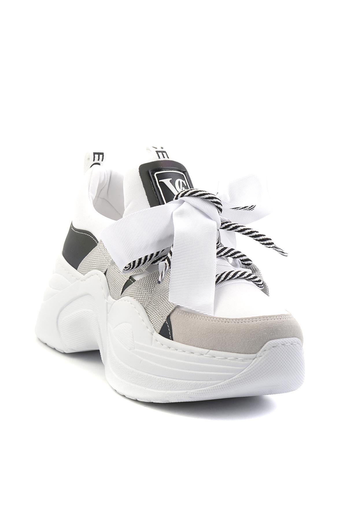 Beyaz  Kadın Sneaker K01545202817