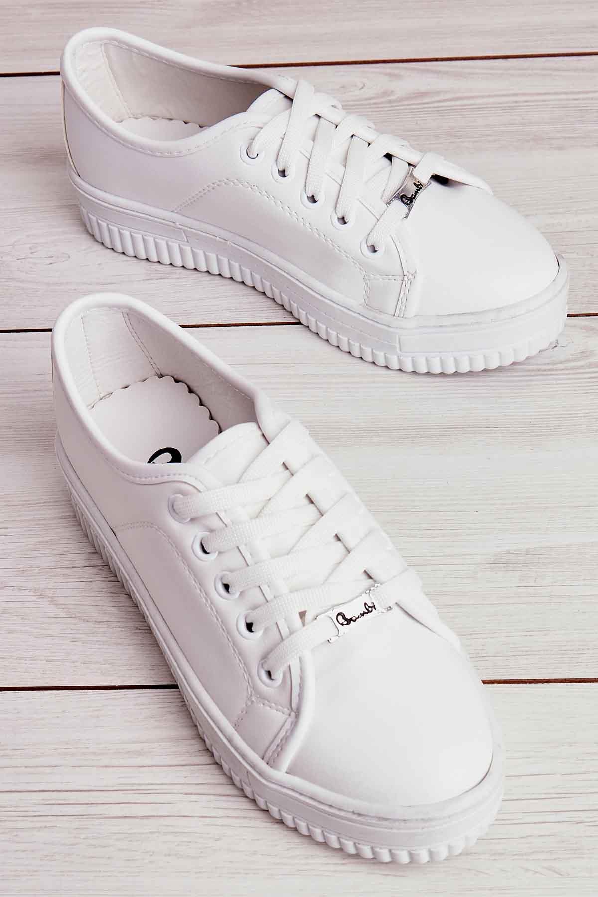 Beyaz  Kadın Sneaker K01590046409