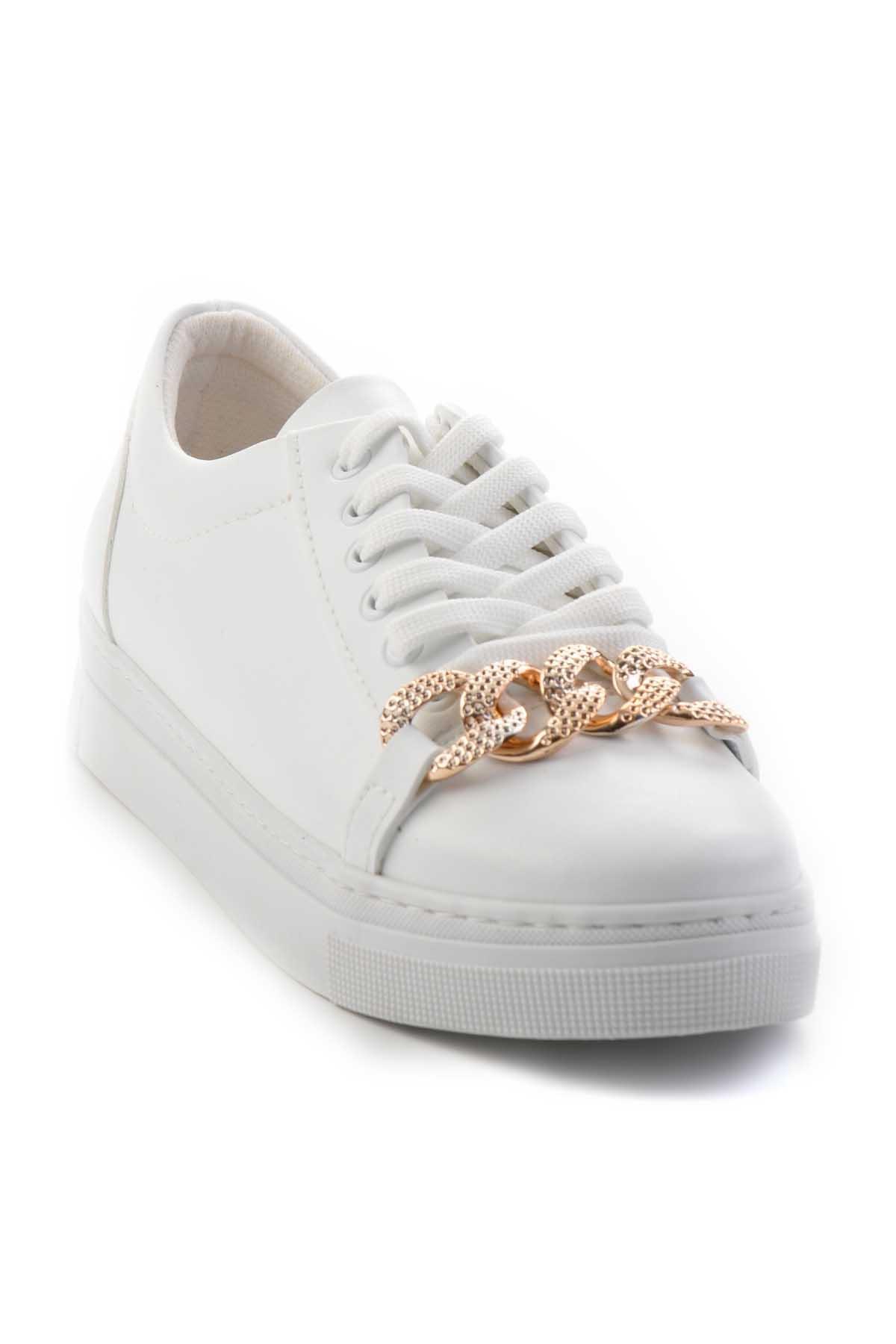 Beyaz  Kadın Sneaker K01671073209