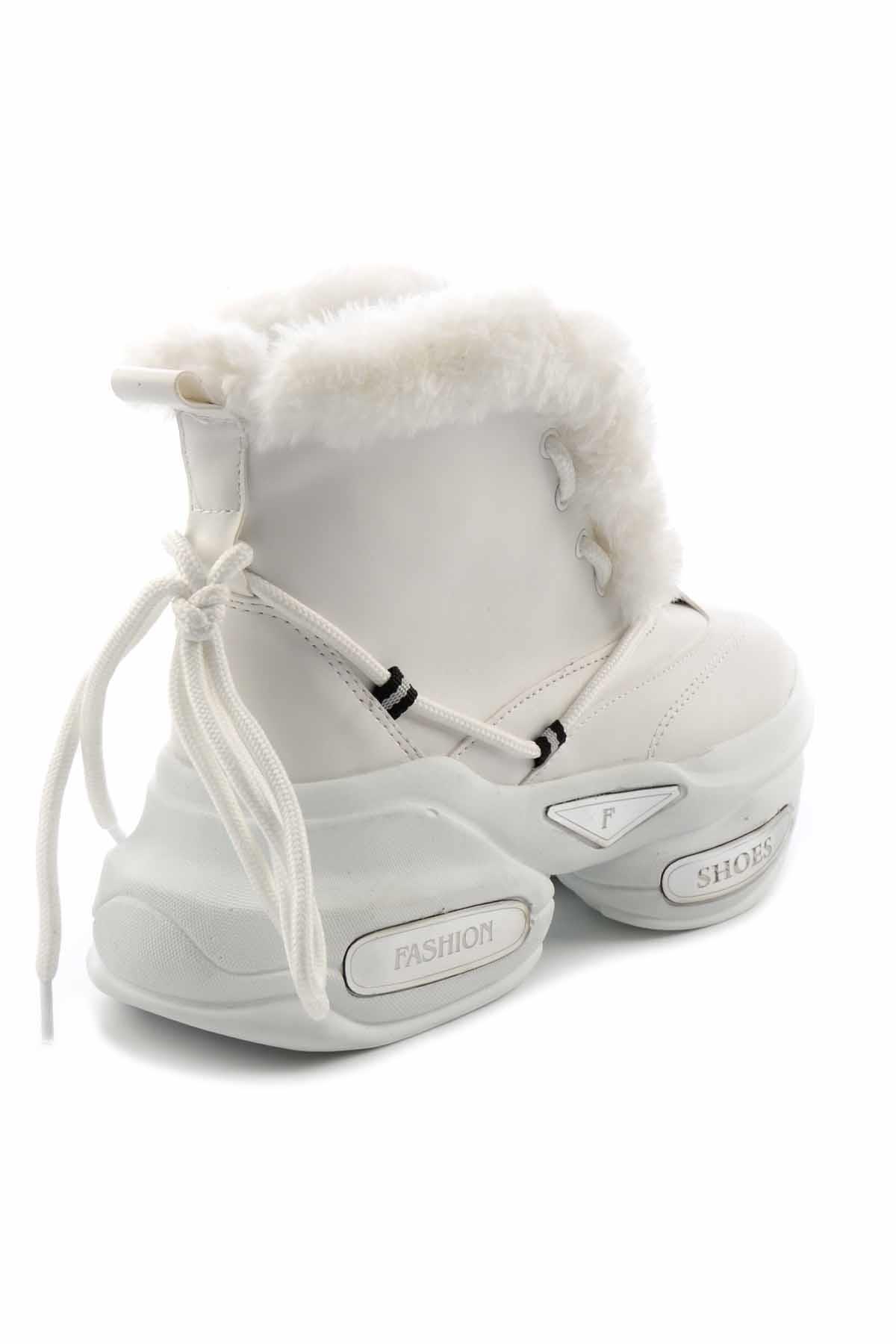 Beyaz  Kadın Sneaker K01687555509