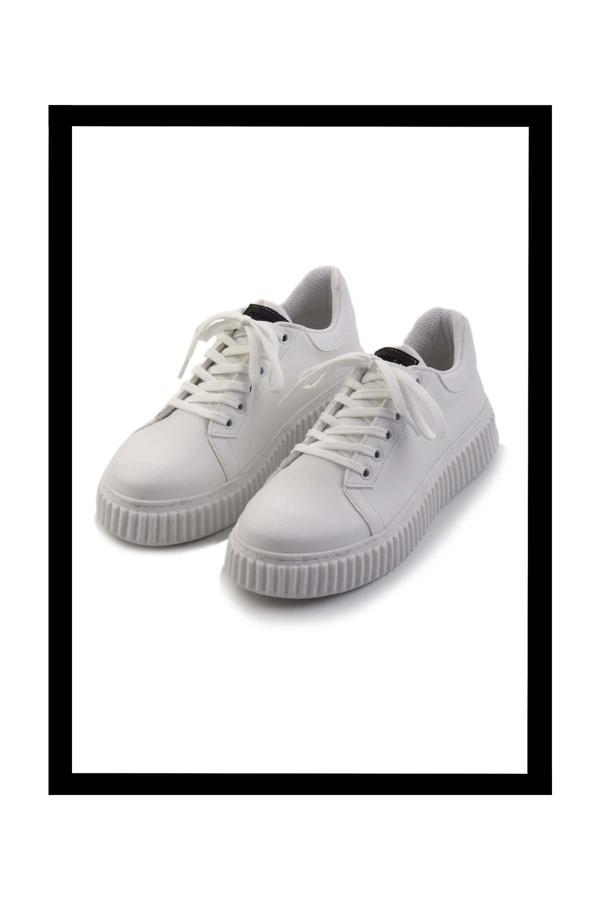 Beyaz  Kadın Sneaker K01714130509
