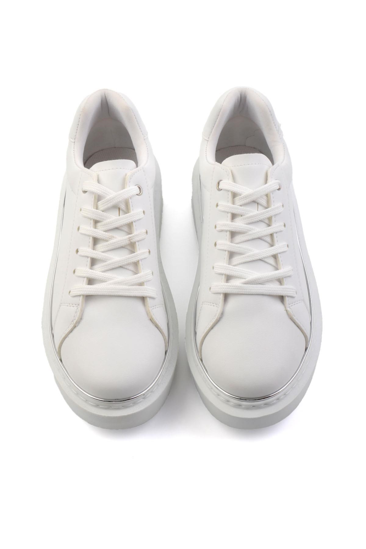 Beyaz  Kadın Sneaker K01824105909