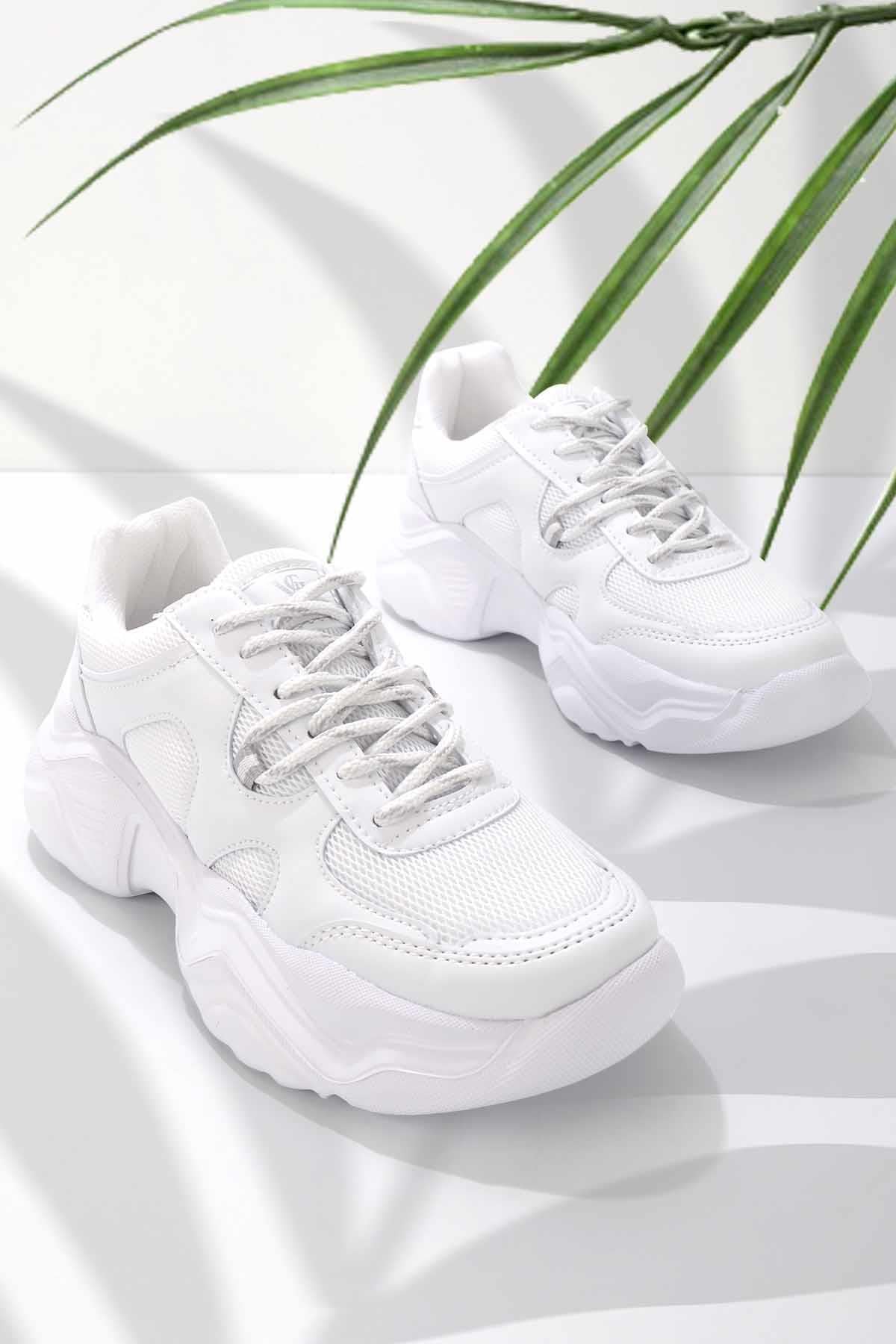 Beyaz  Kadın Sneaker K01876014309