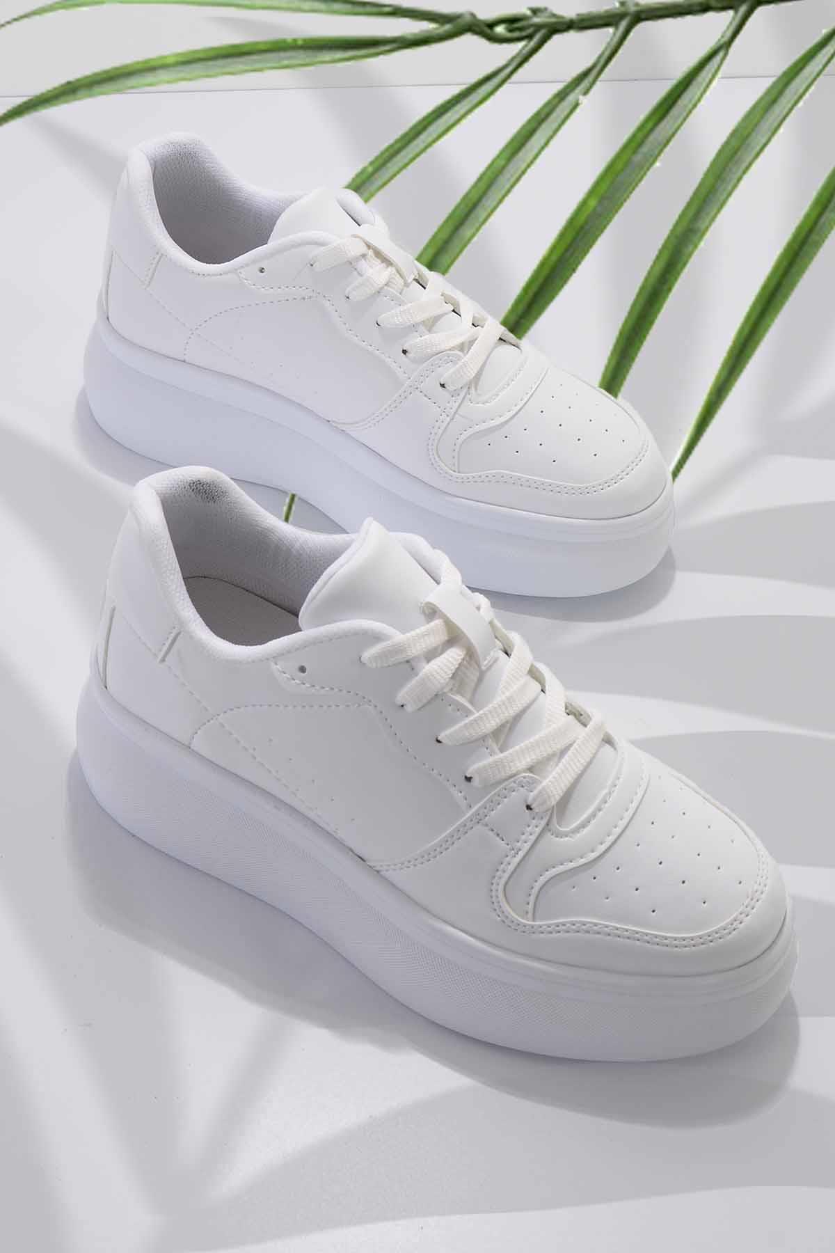 Beyaz  Kadın Sneaker K01938008509