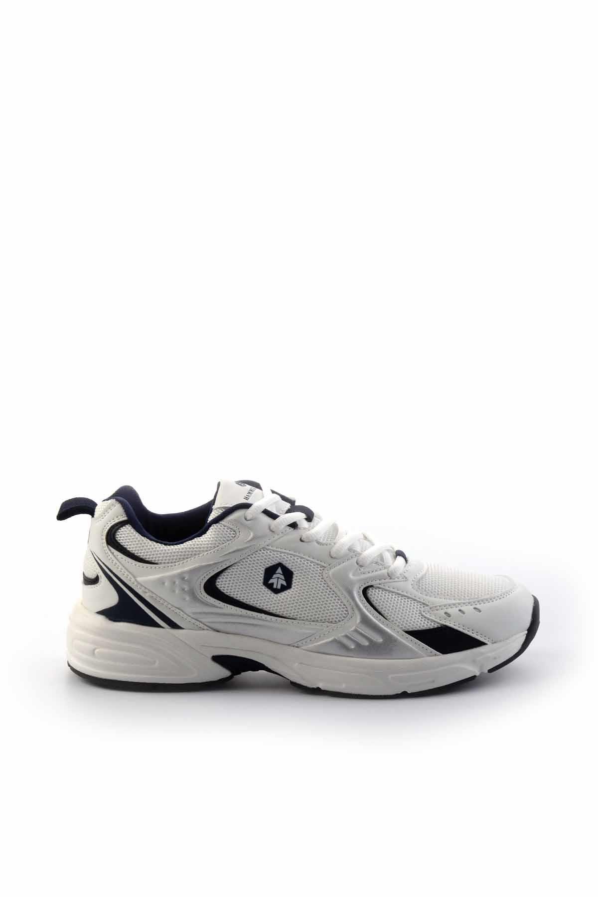 Beyaz Lacivert  Erkek Sneaker E01142314485