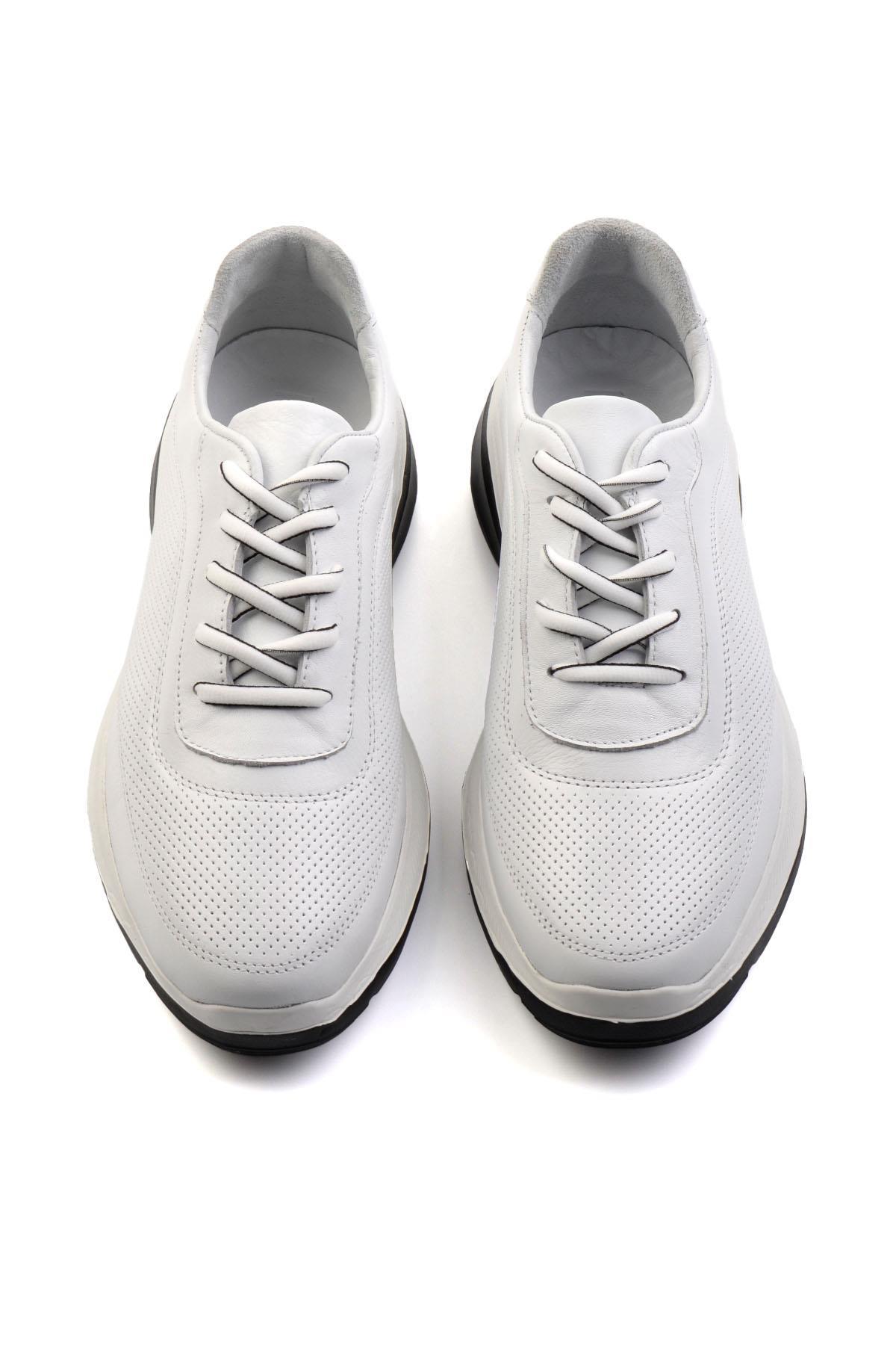 Beyaz Leather Erkek Casual Ayakkabı E01084240443