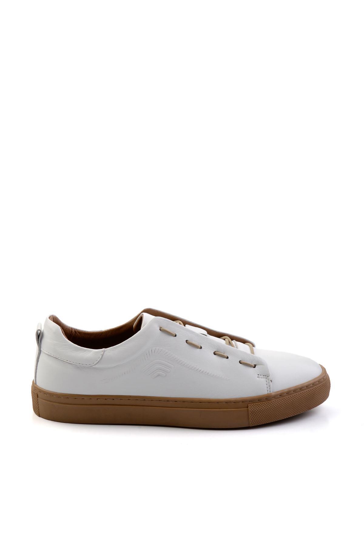 Beyaz Leather Erkek Casual Ayakkabı E01535751243