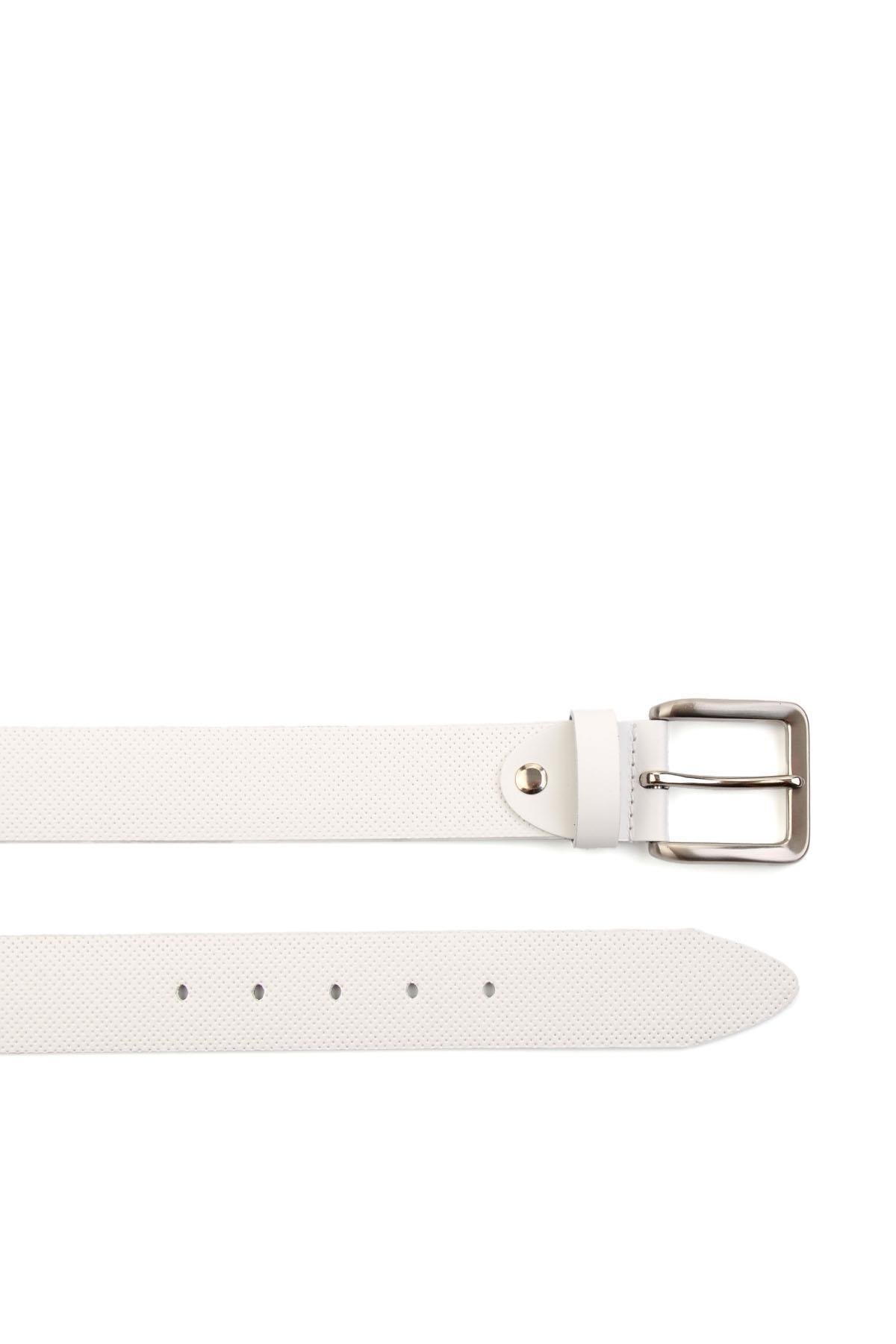 Beyaz Leather Erkek Kemer U08657409903