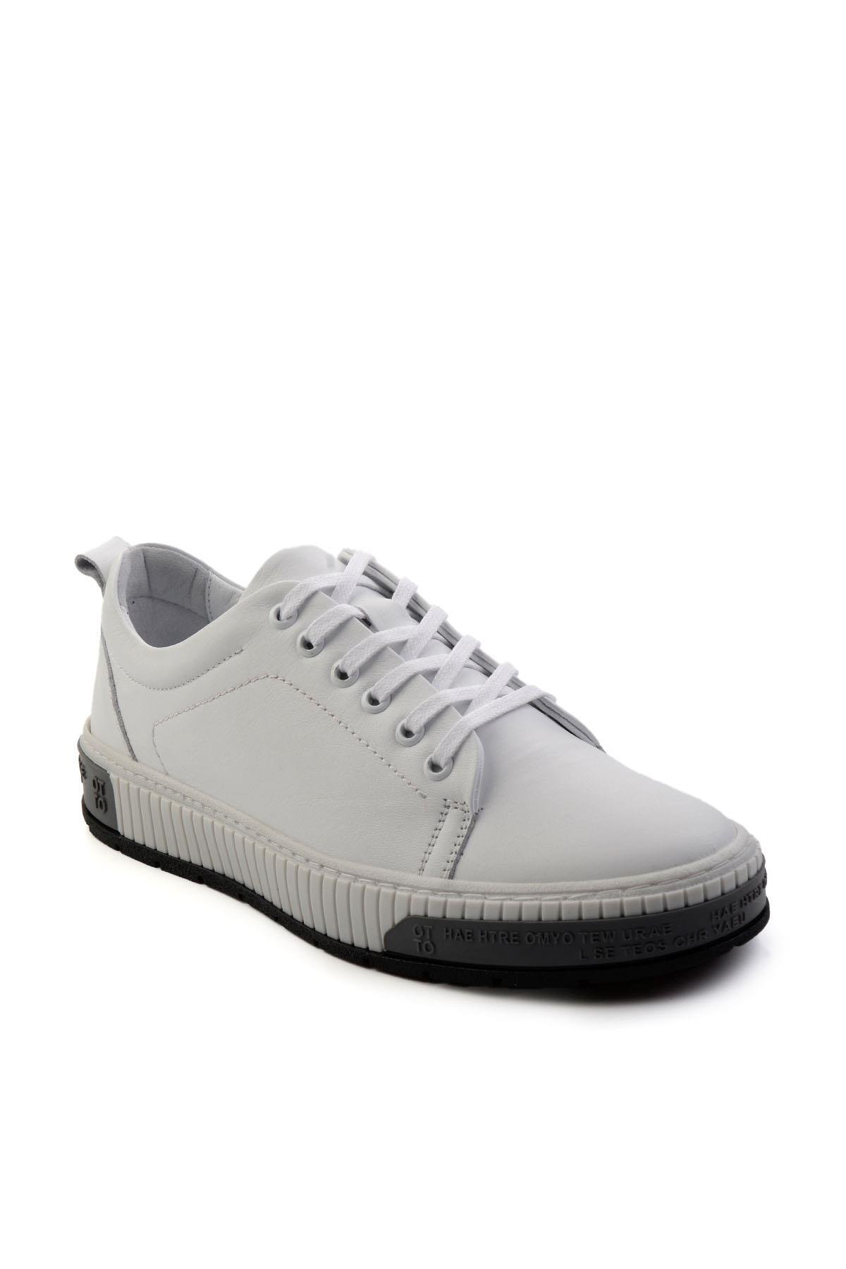 Beyaz Leather Erkek Sneaker E01018033443