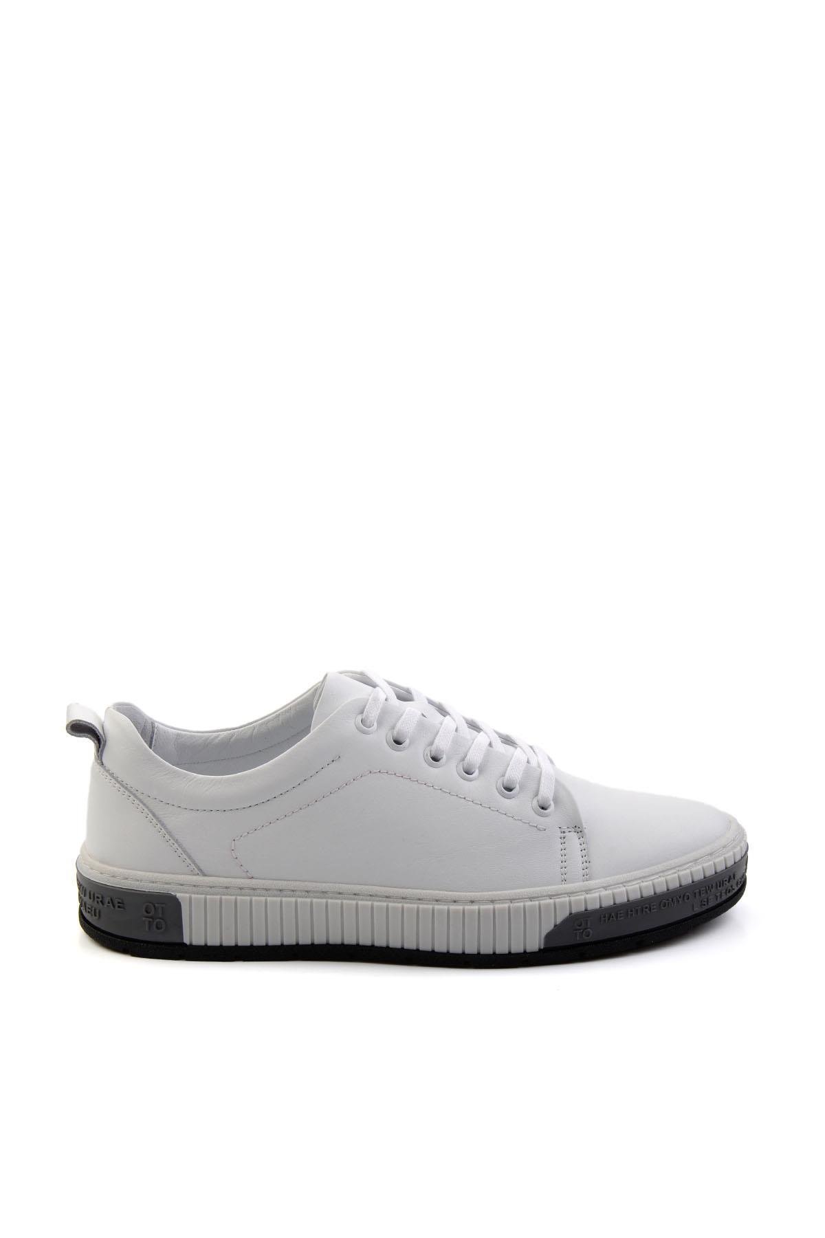Beyaz Leather Erkek Sneaker E01018033443