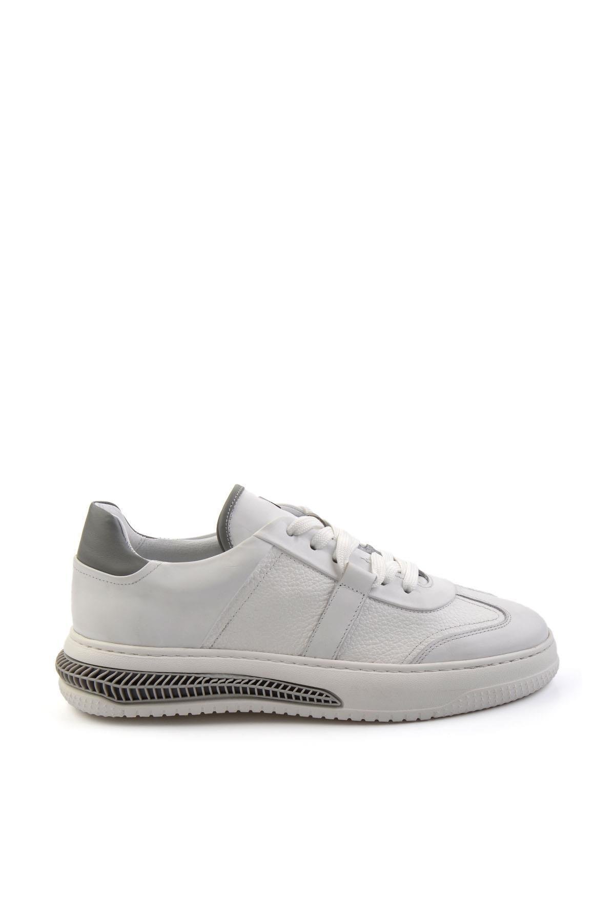 Beyaz Leather Erkek Sneaker E01075574603