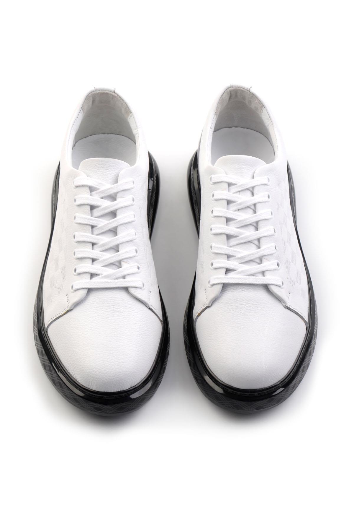 Beyaz Leather Erkek Sneaker E01081100303